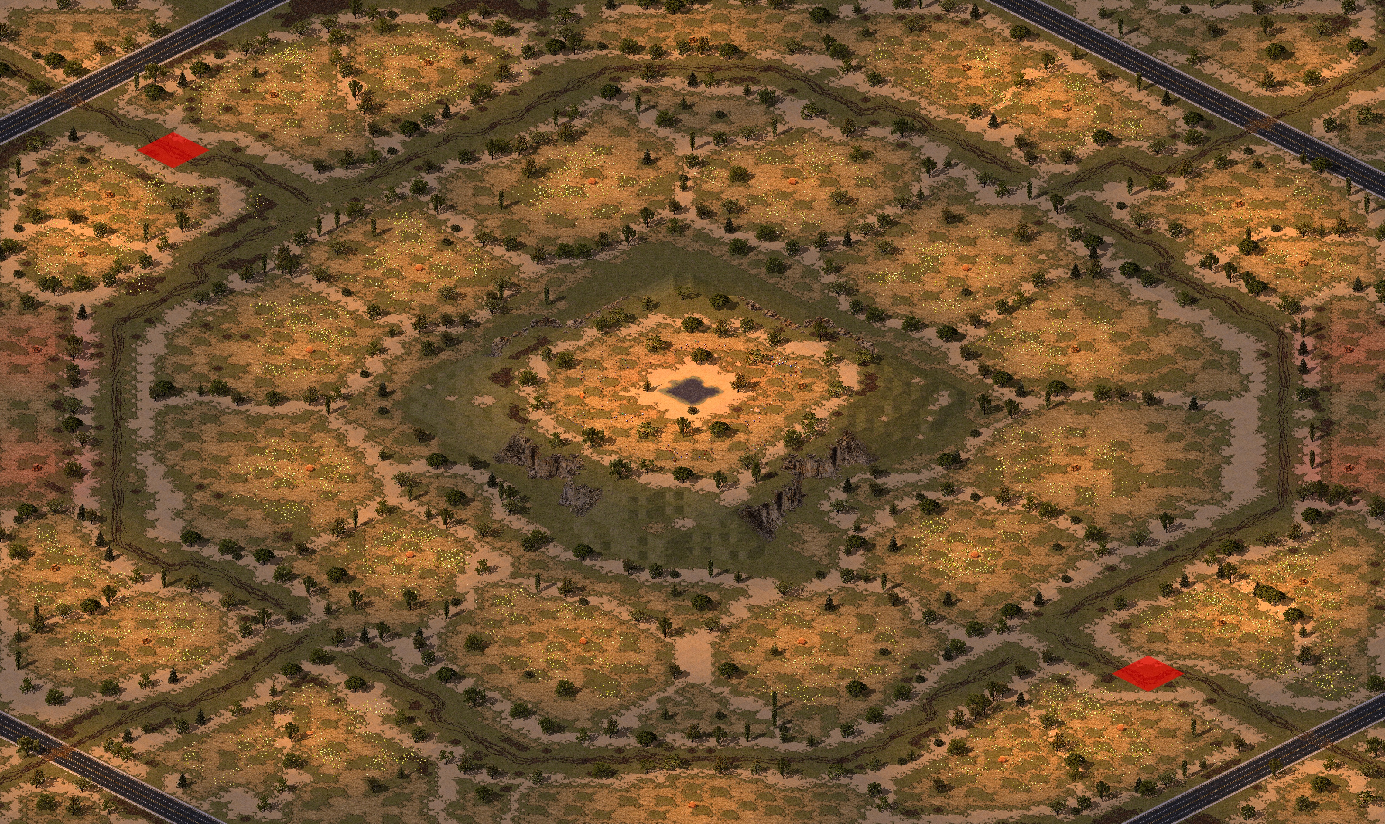 Rendered map: Goldranium Fields