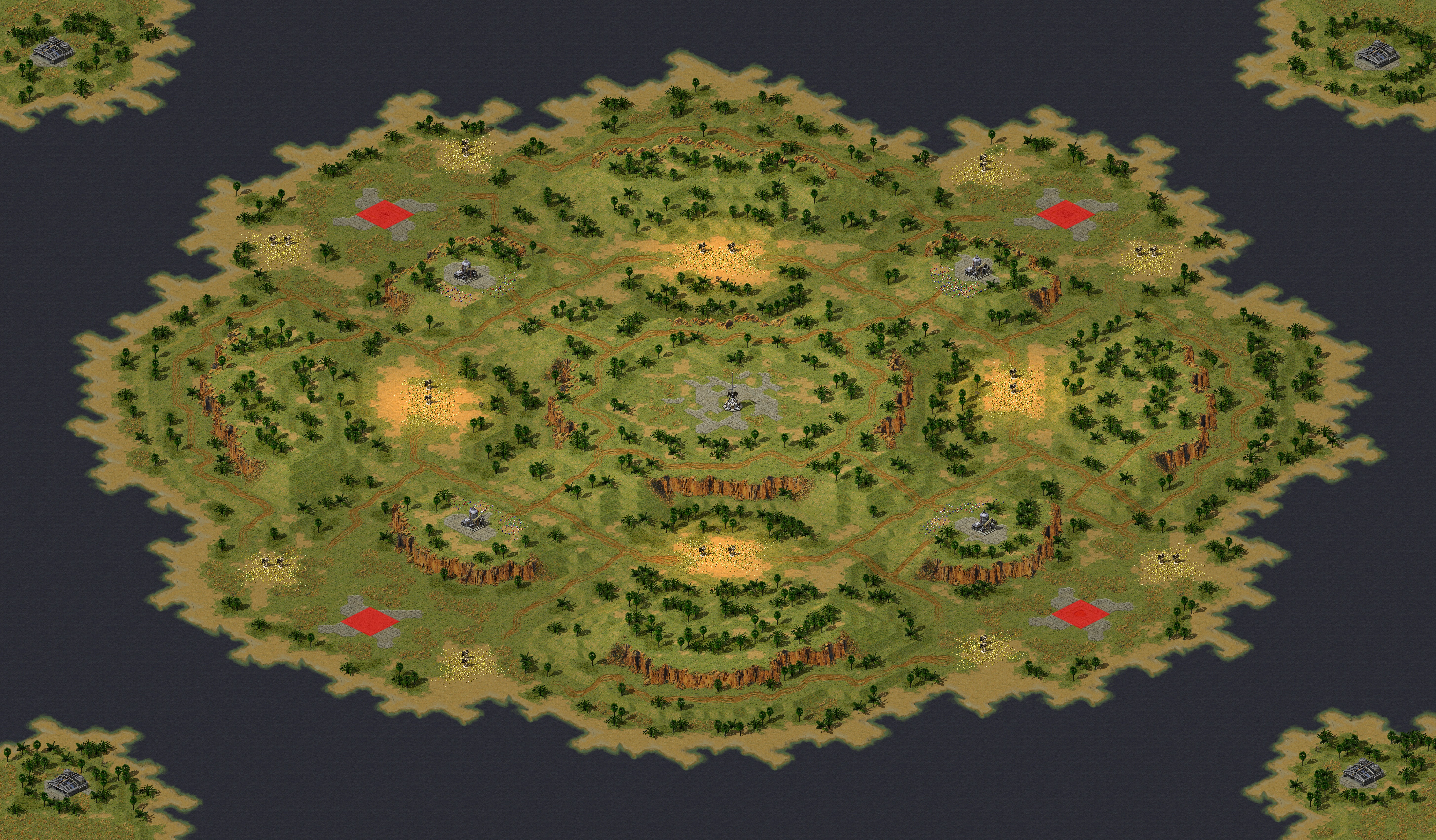 Rendered map: Desertification
