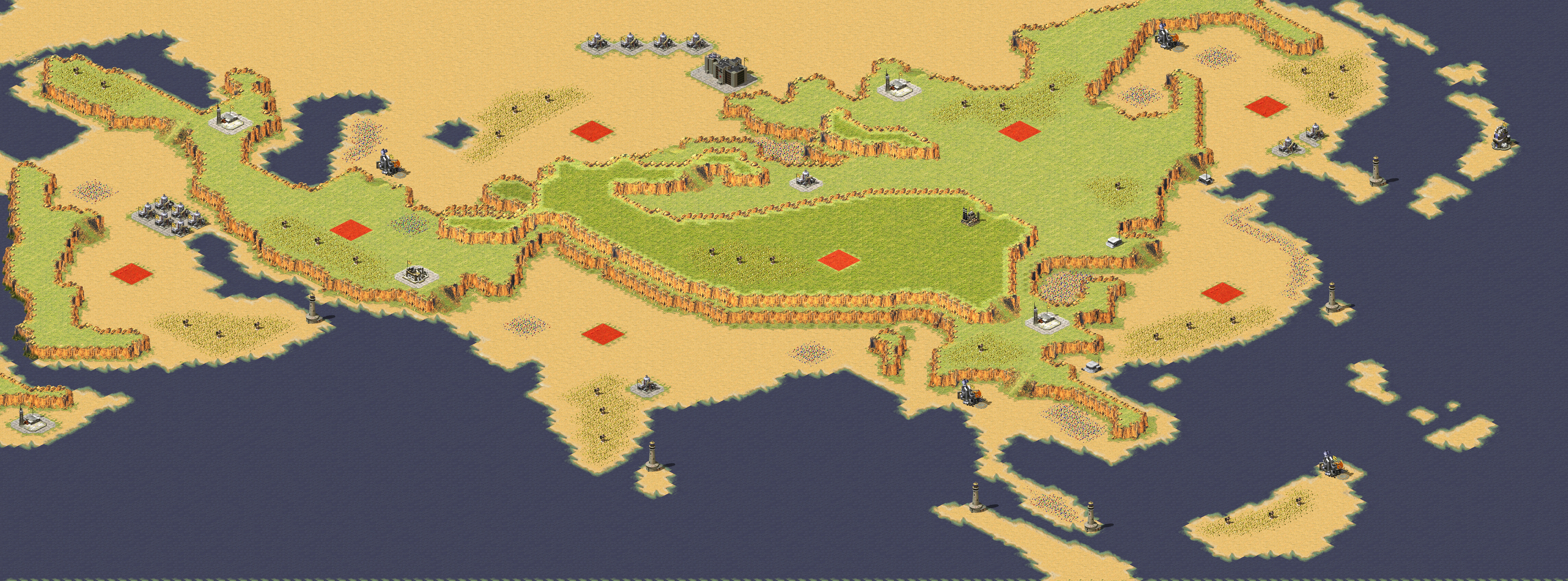 Rendered map: Asia Map