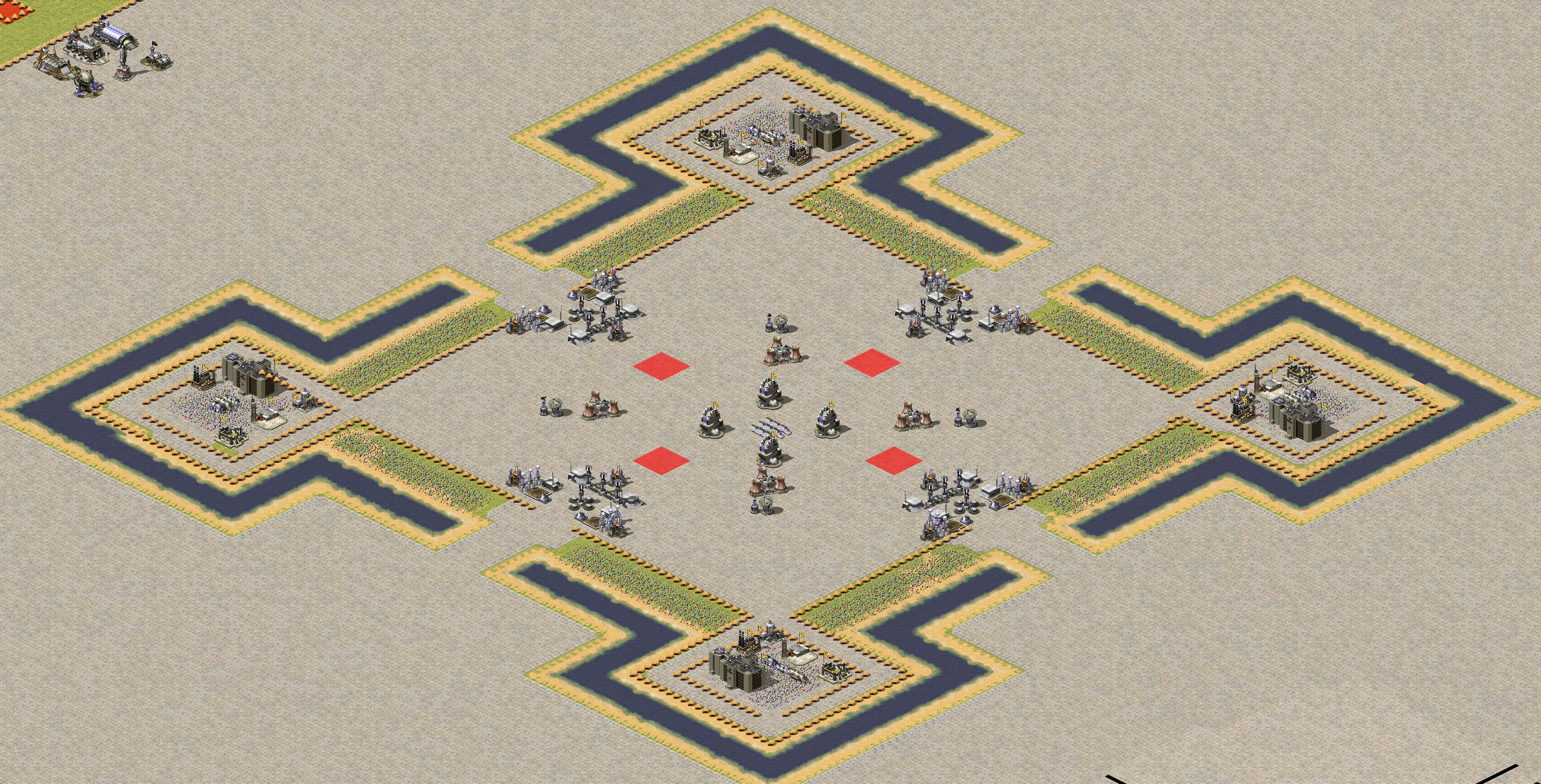 Rendered map: Survival map  ALL TEAM A v1.7