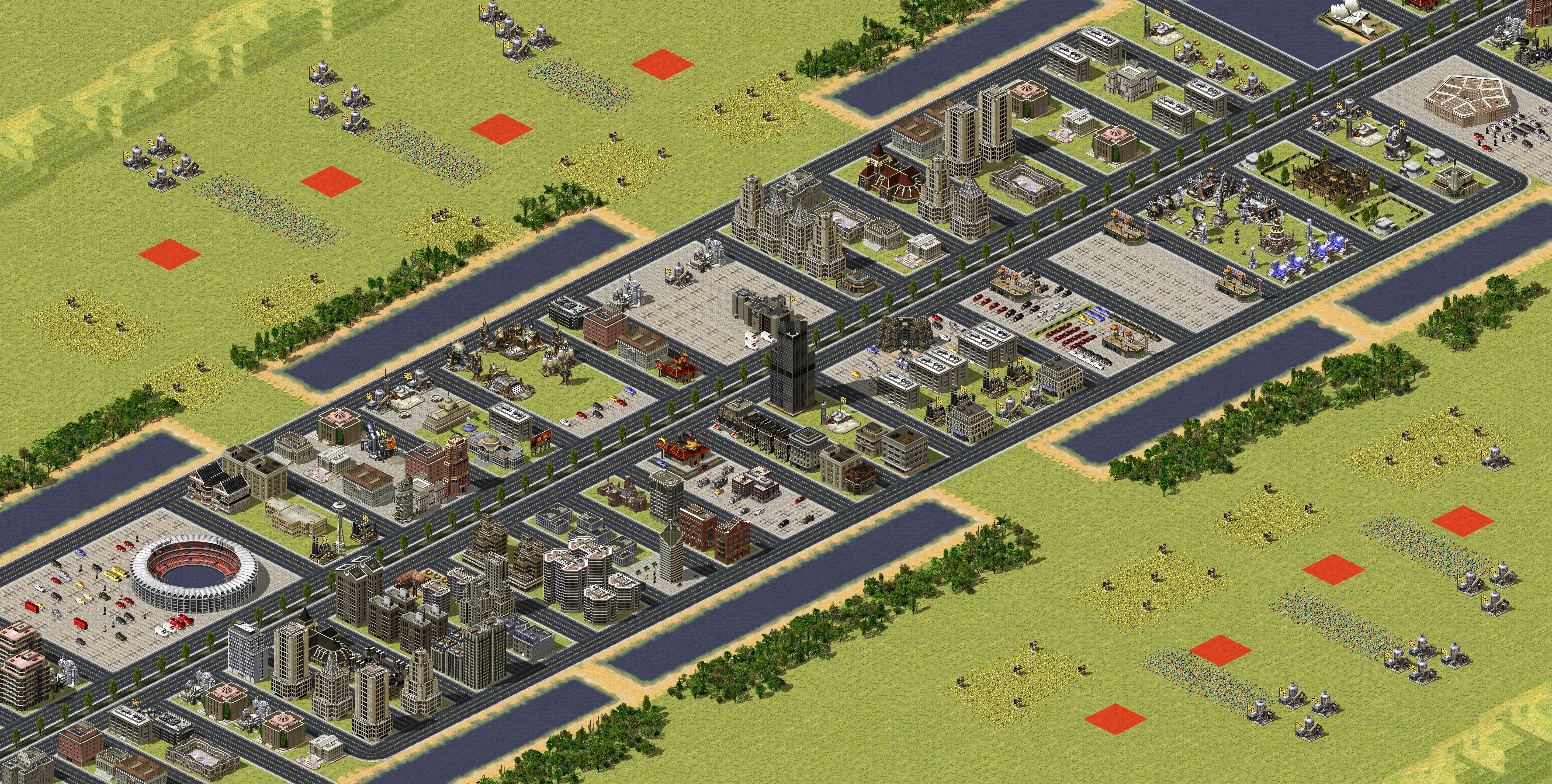 Rendered map: Big Citys