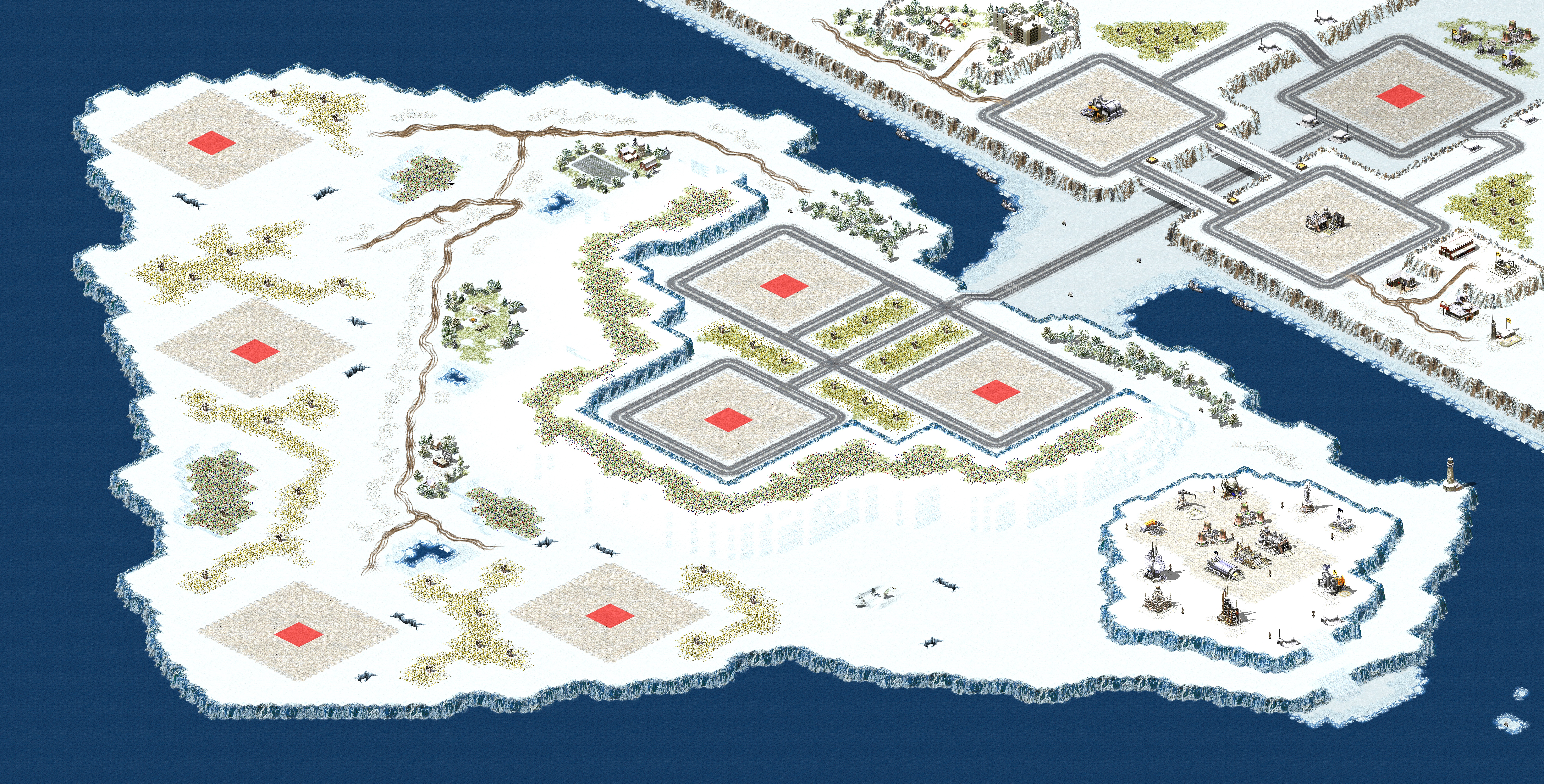 Rendered map: Antarctic Showdown