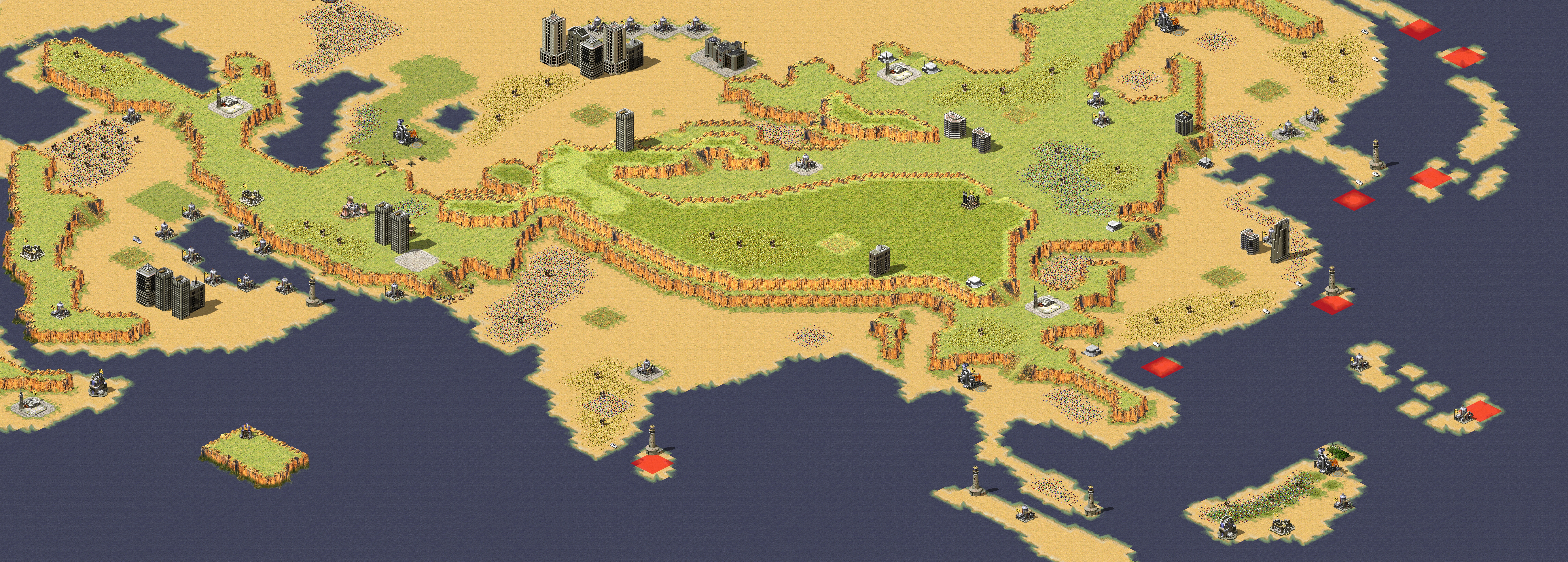 Rendered map: Asia