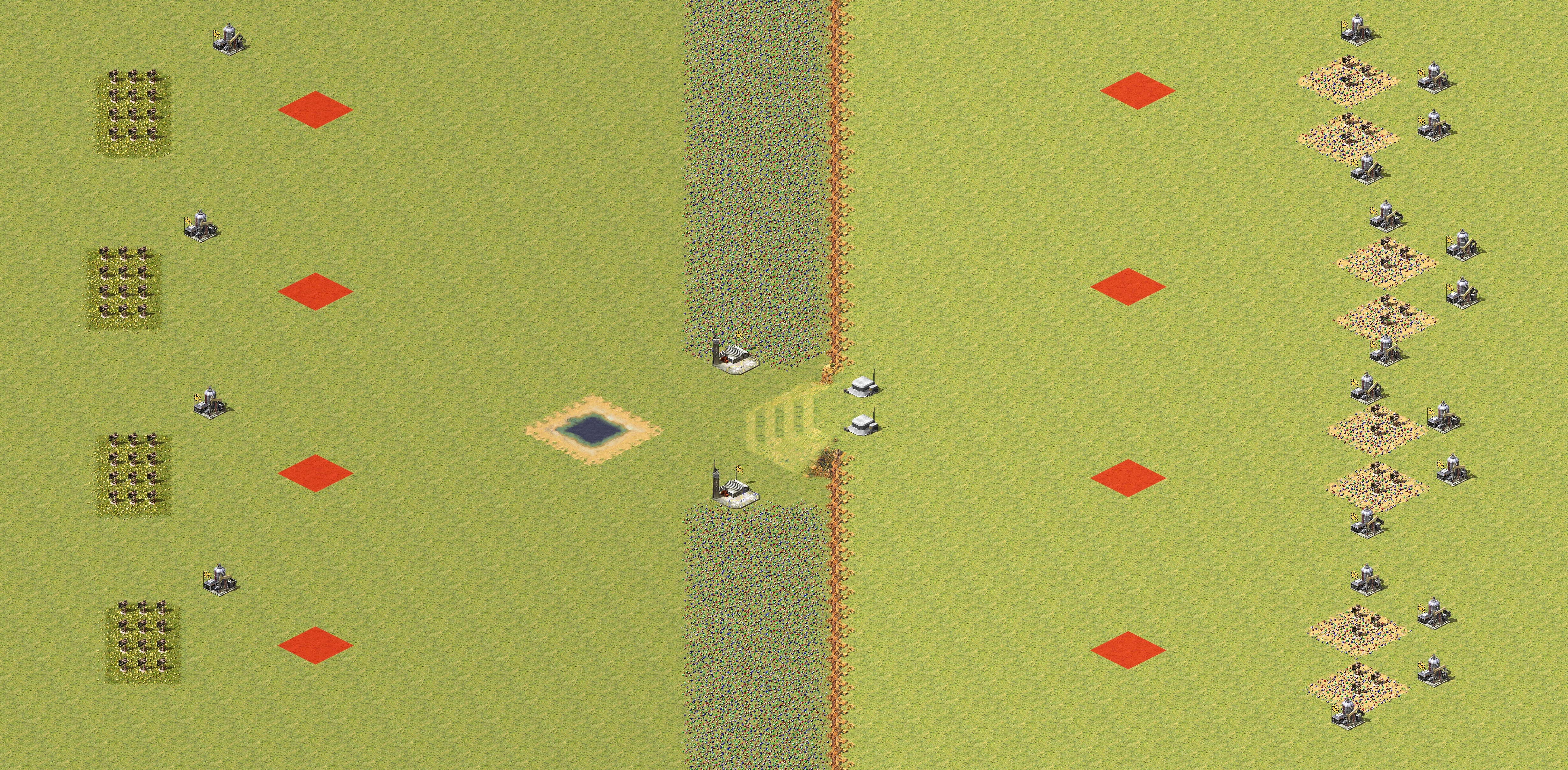 Rendered map: Newbie vs Veteran 4v4