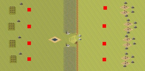 Rendered preview of Newbie vs Veteran 4v4