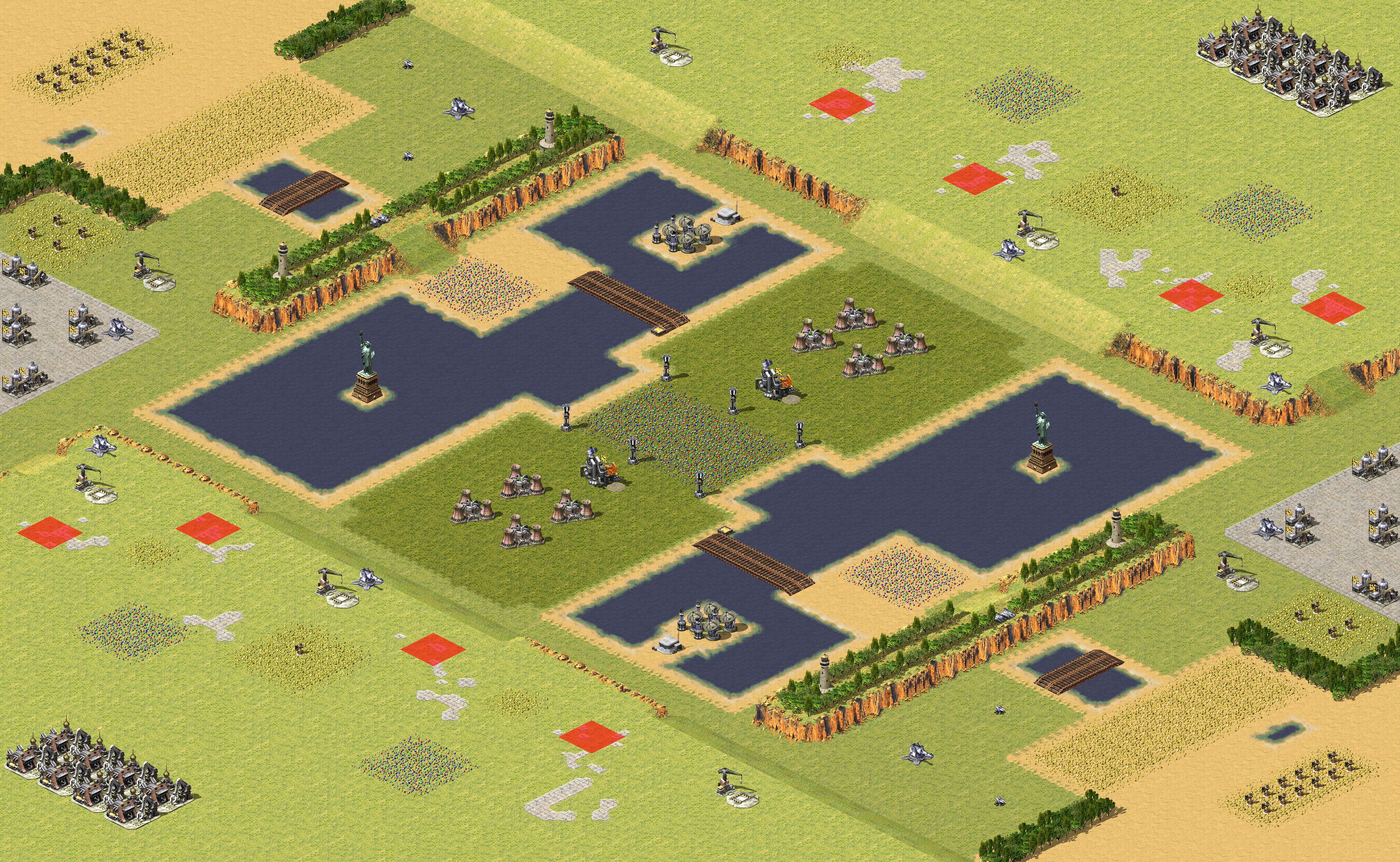 Rendered map: 4V4 Three Lanes