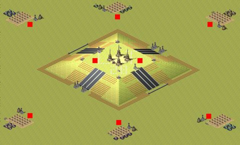 Rendered preview of 2 Allied 6 Soviet Hilltop Assault