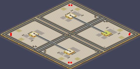 Rendered preview of Desert Island Highway PUBG 4v4