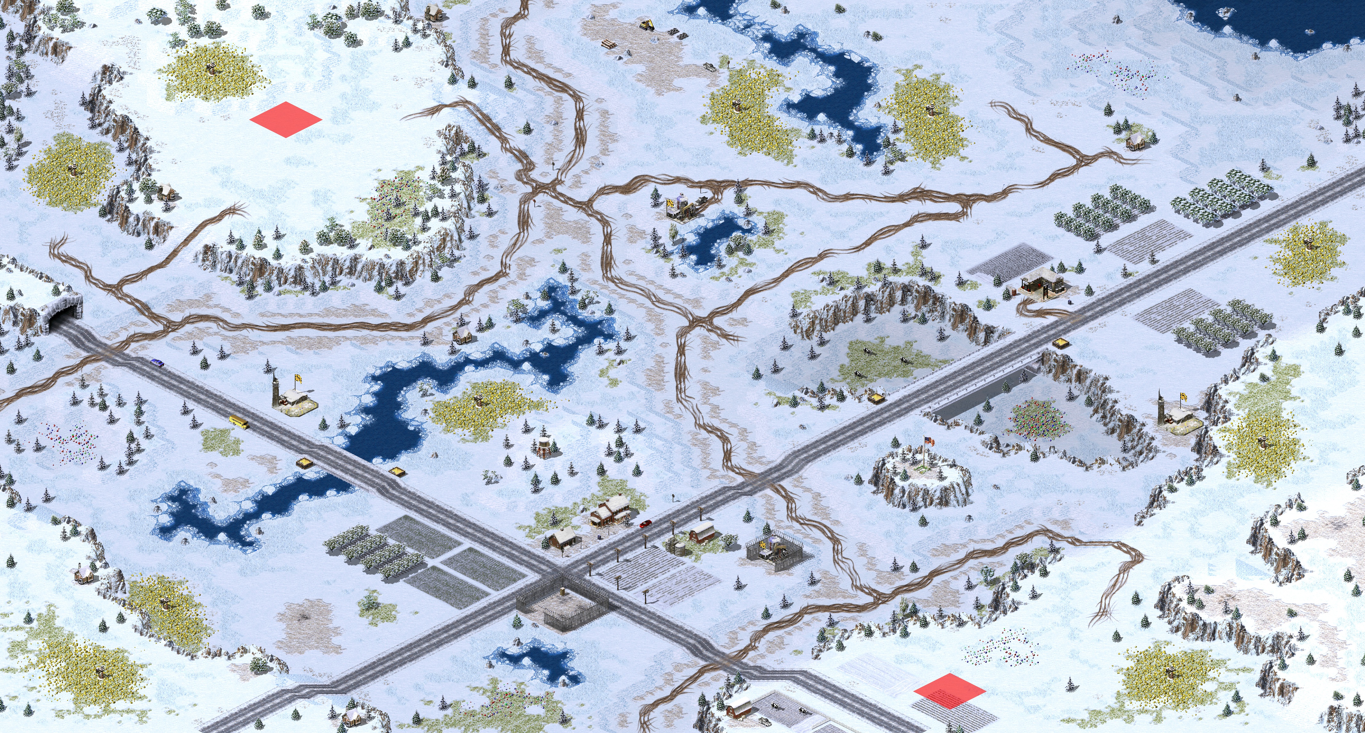 Rendered map: Yellowstone