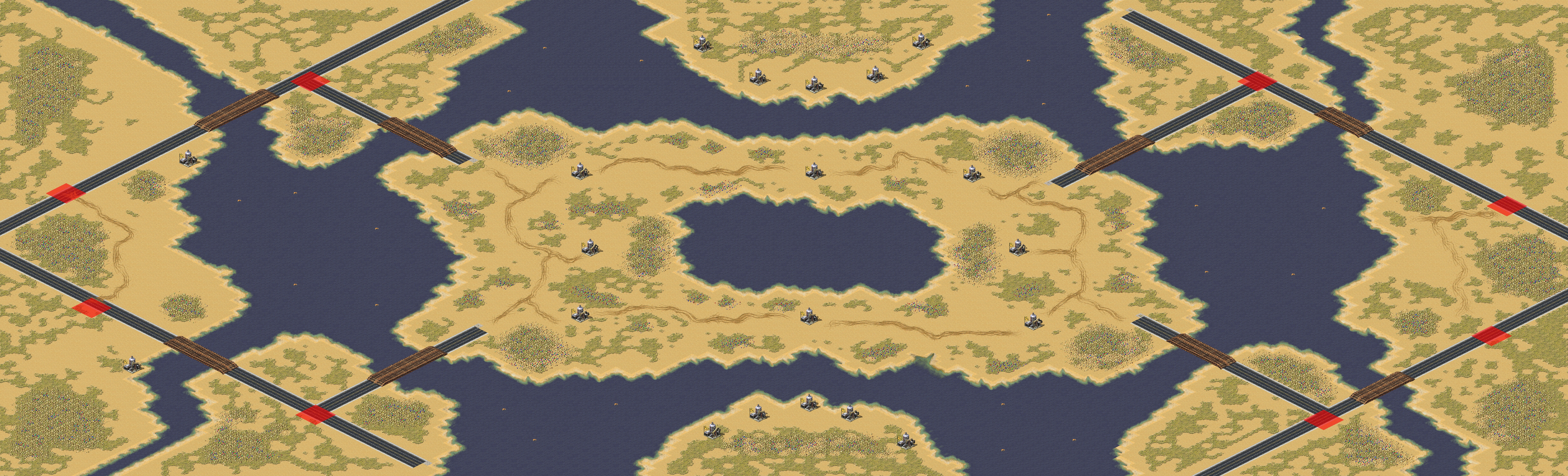 Rendered map: Desert Arctic Circle