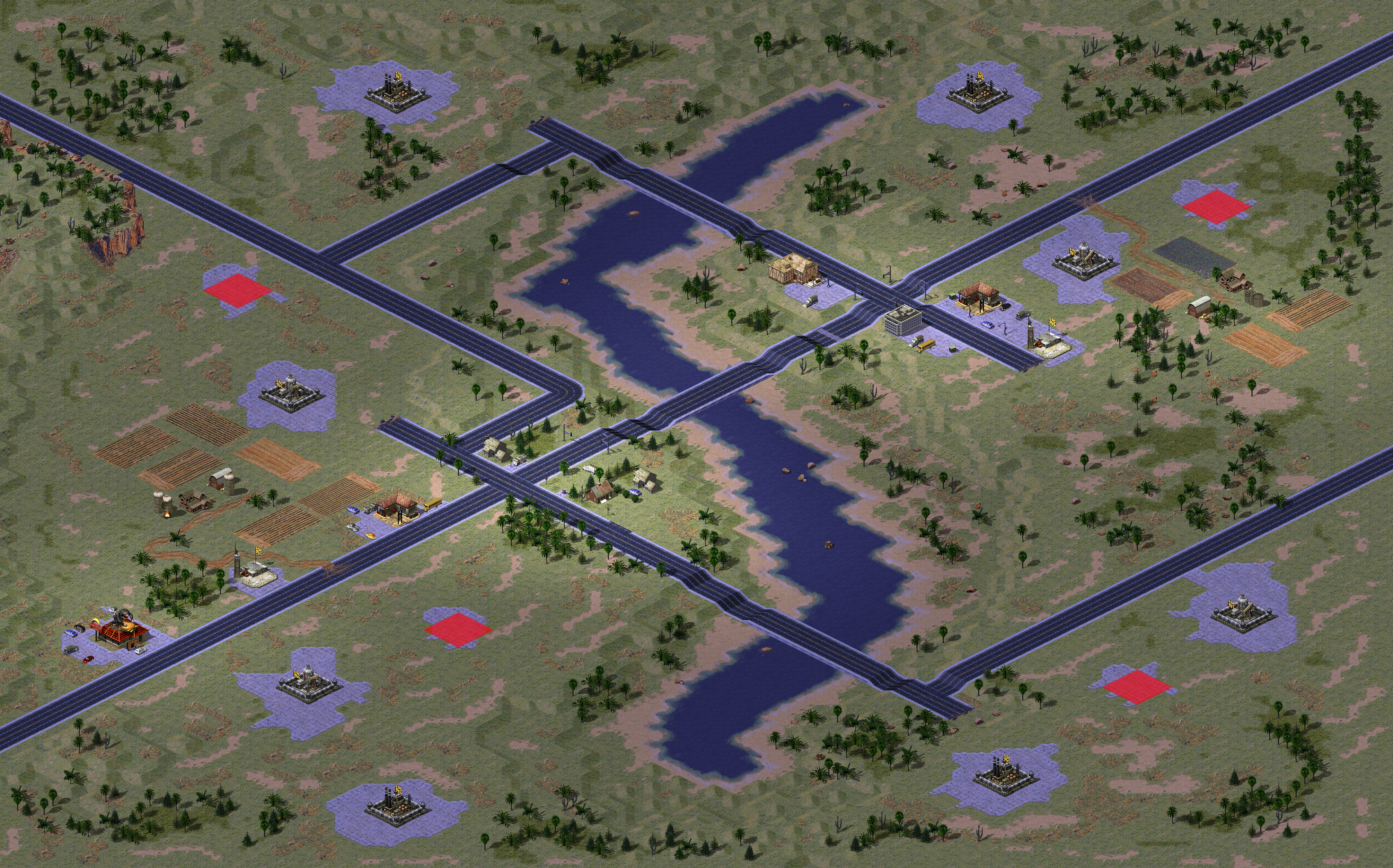 Rendered map: Montana DMZ Le 2v2
