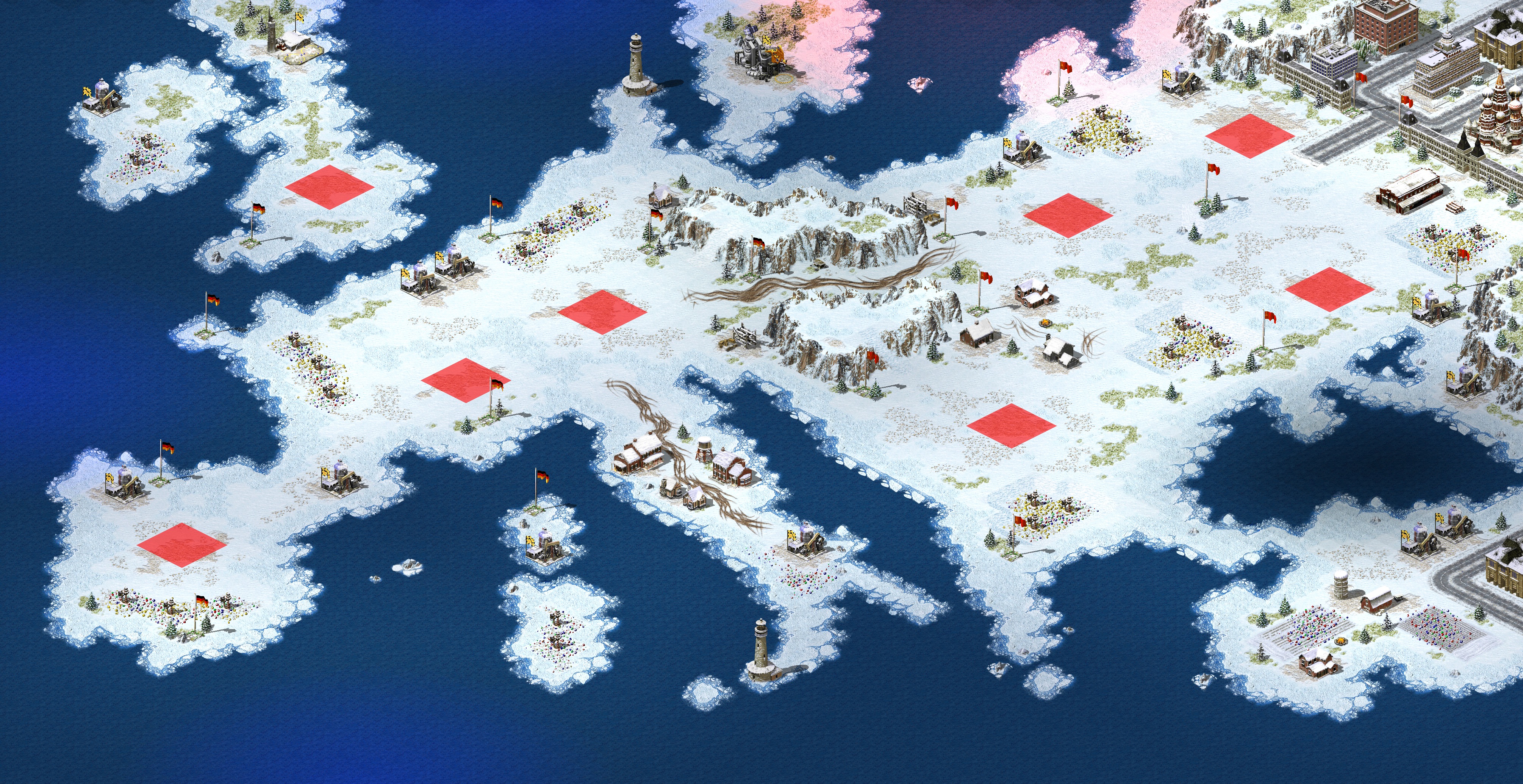 Rendered map: 4v4 Soviet German War