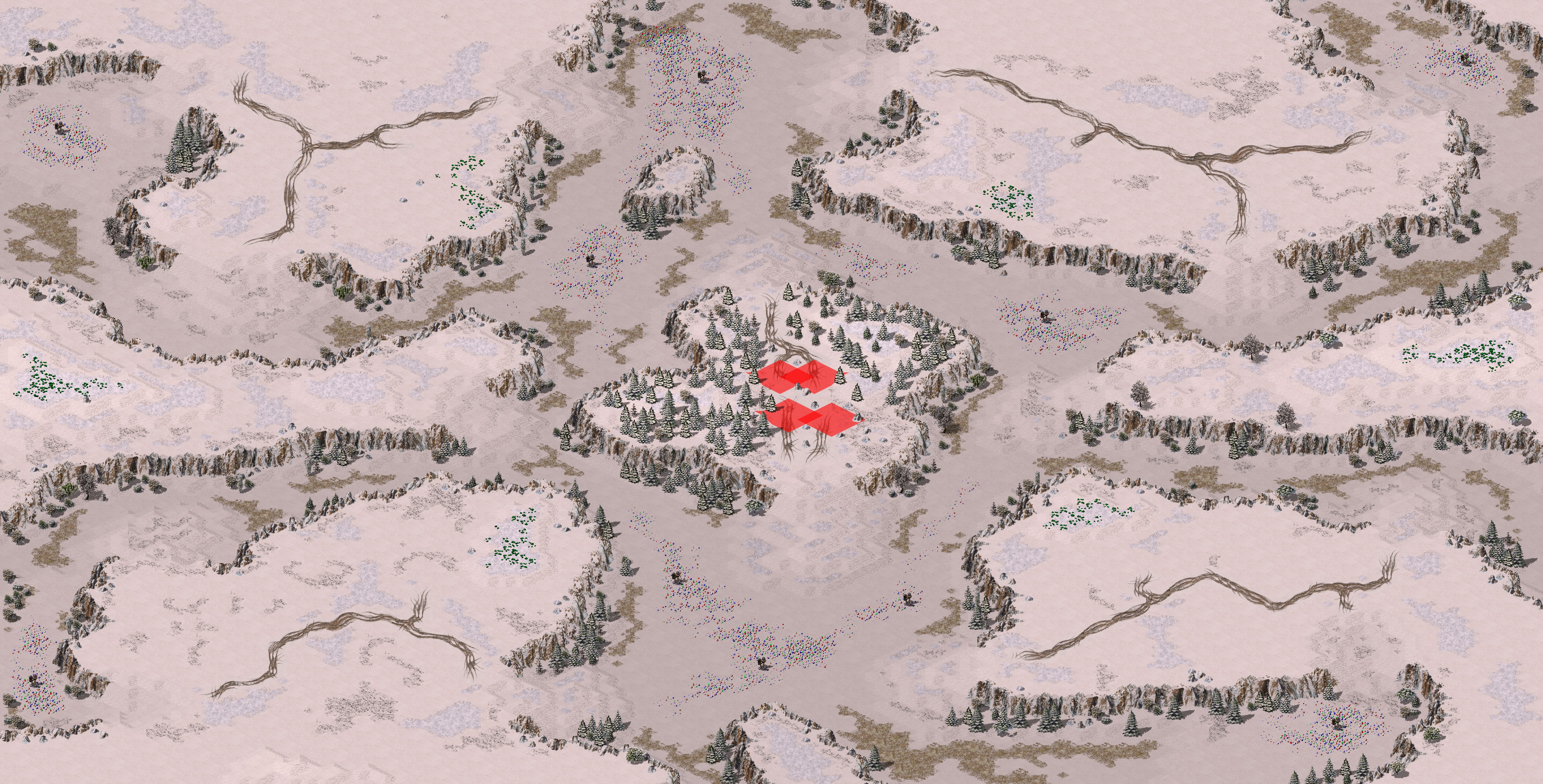 Rendered map: Snow Valley (Land Rush)