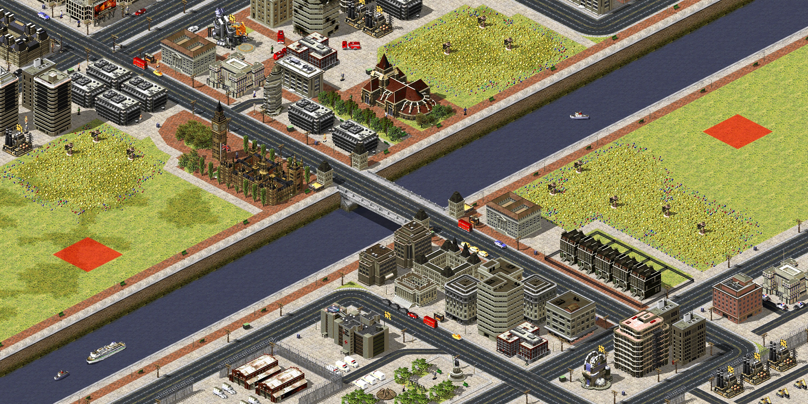 Rendered map: London