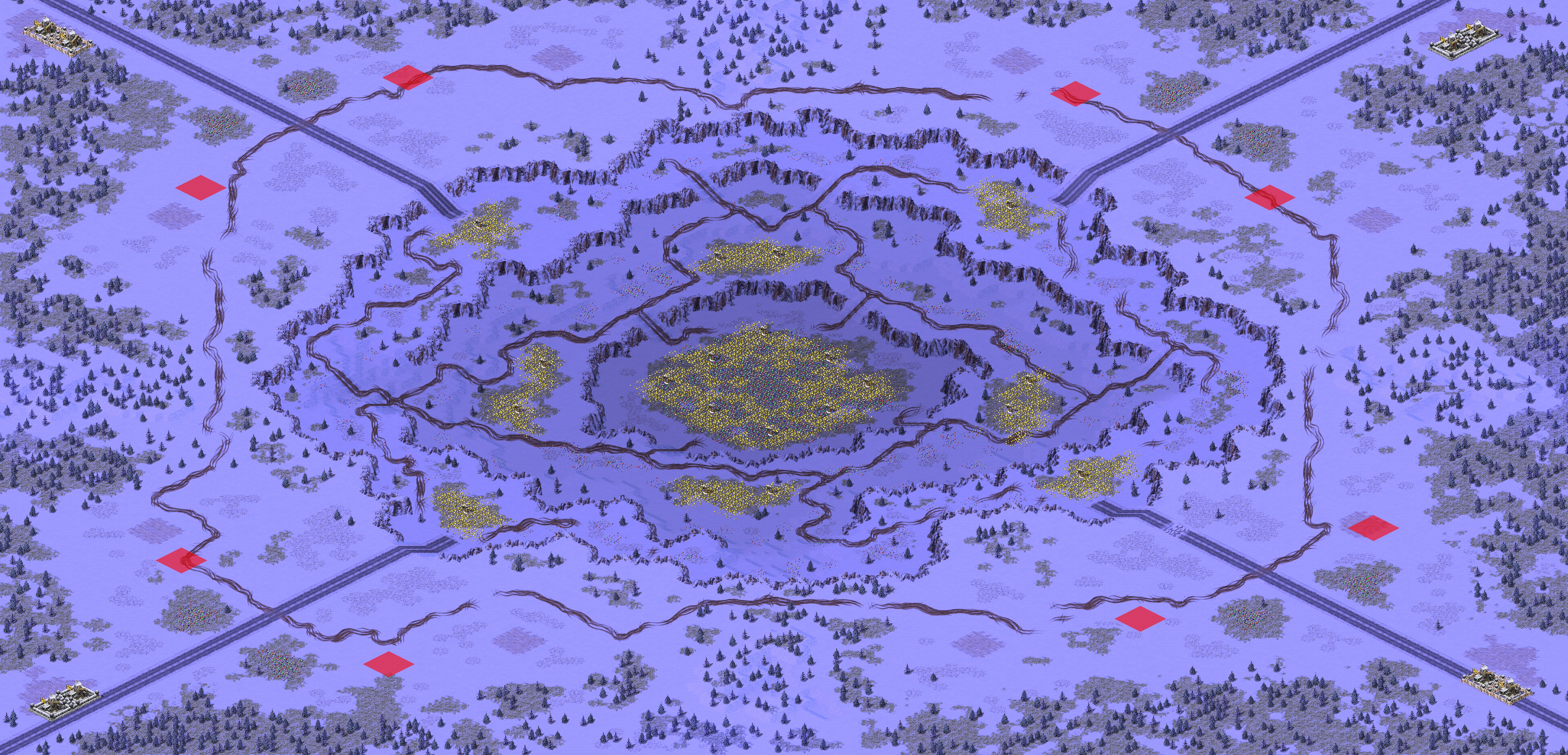Rendered map: 新周赛-矿坑争夺