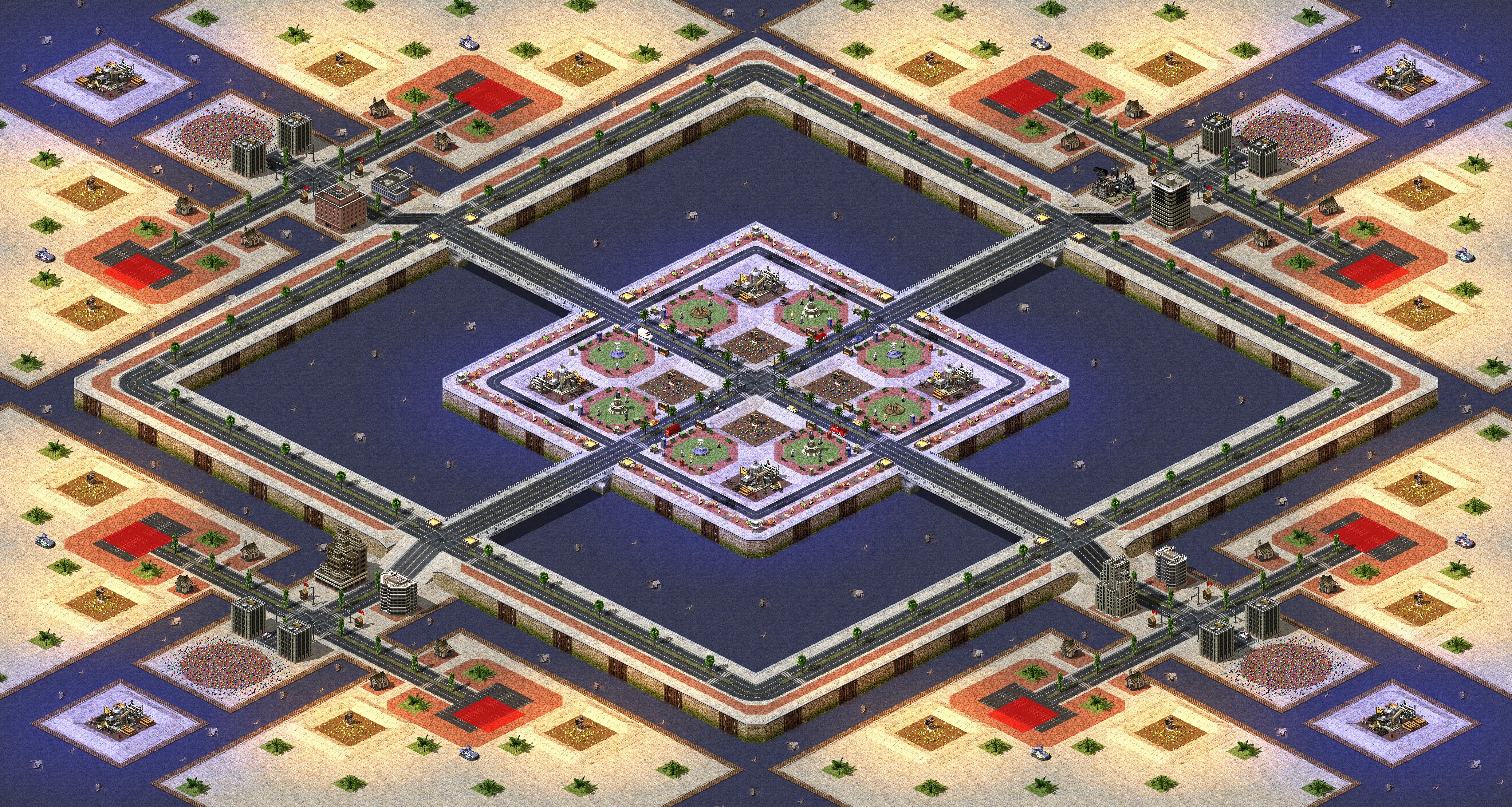 Rendered map: Prosperous Island