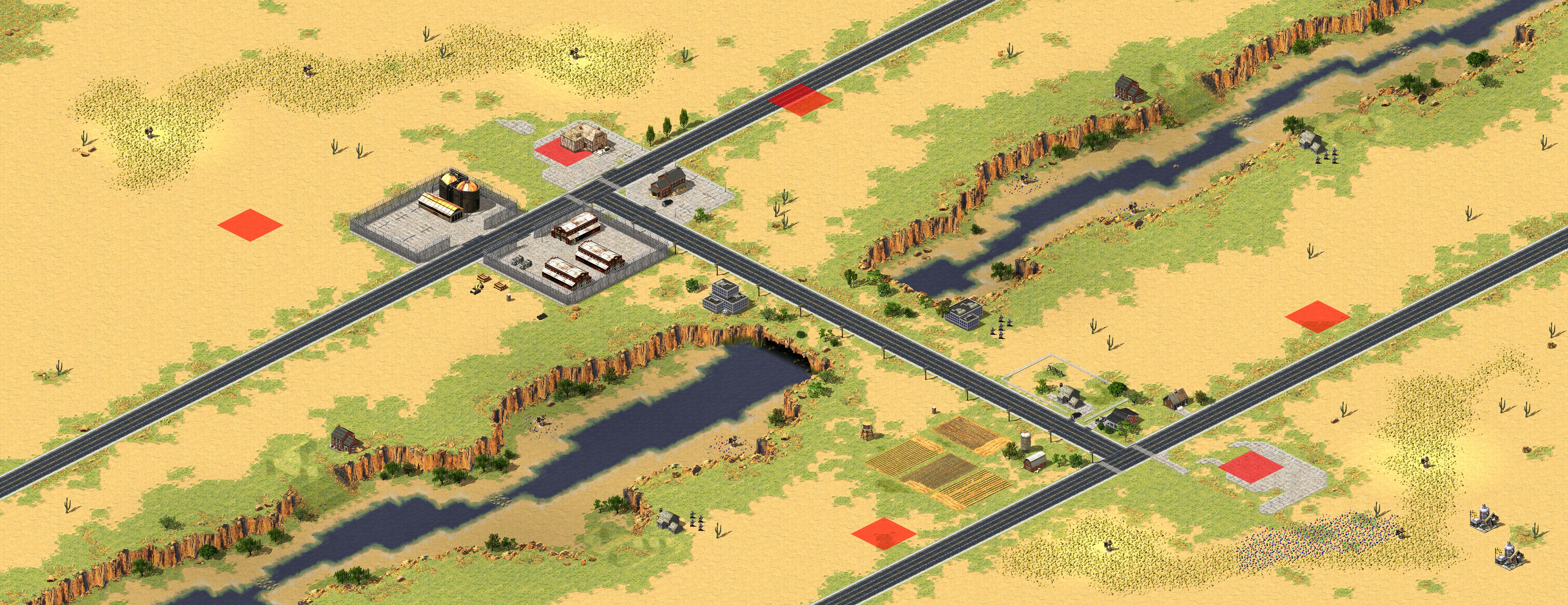 Rendered map: 八戒老板的1v1单挑乡村乐