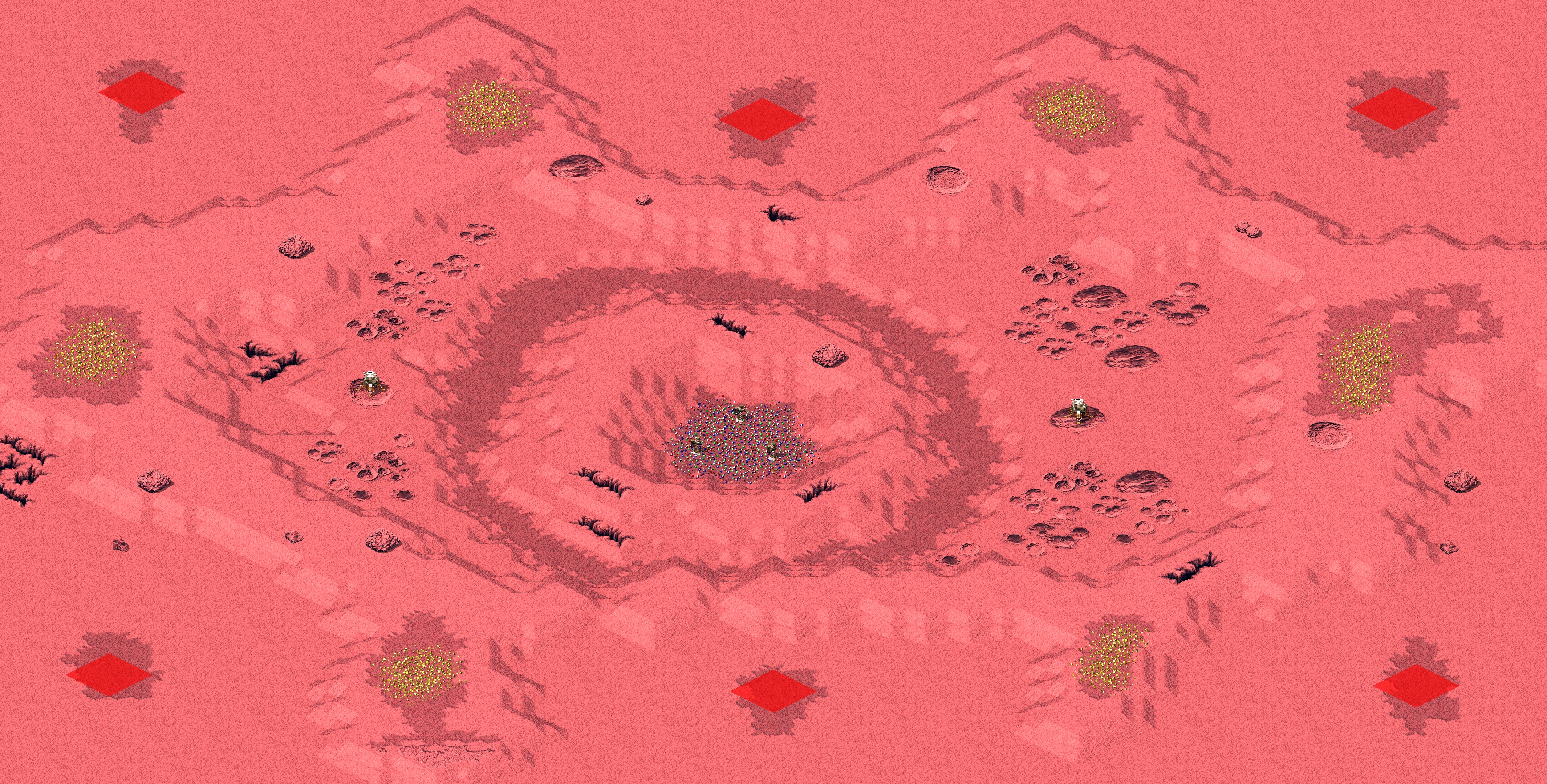 Rendered map: Mars