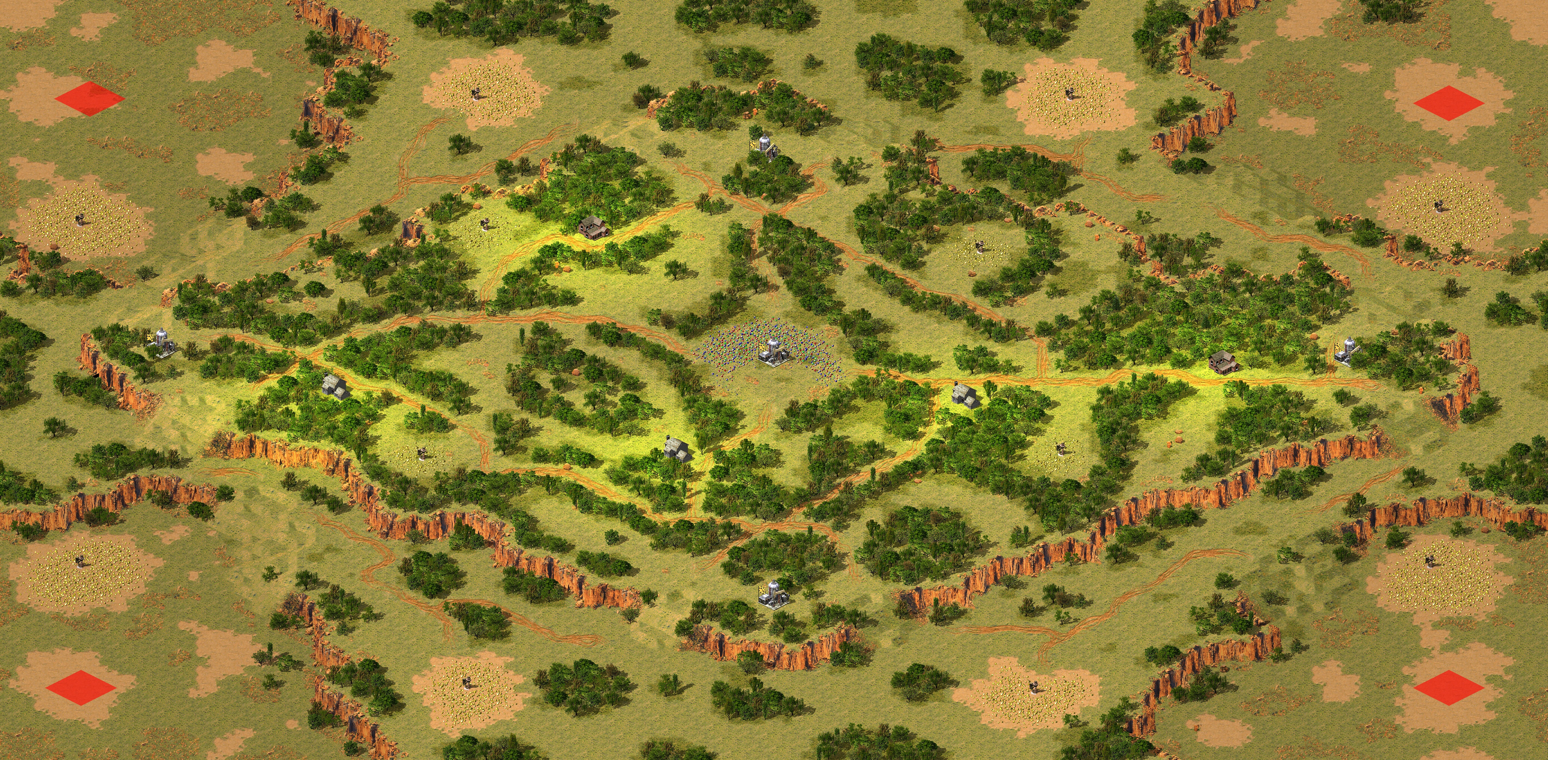 Rendered map: Four Corners