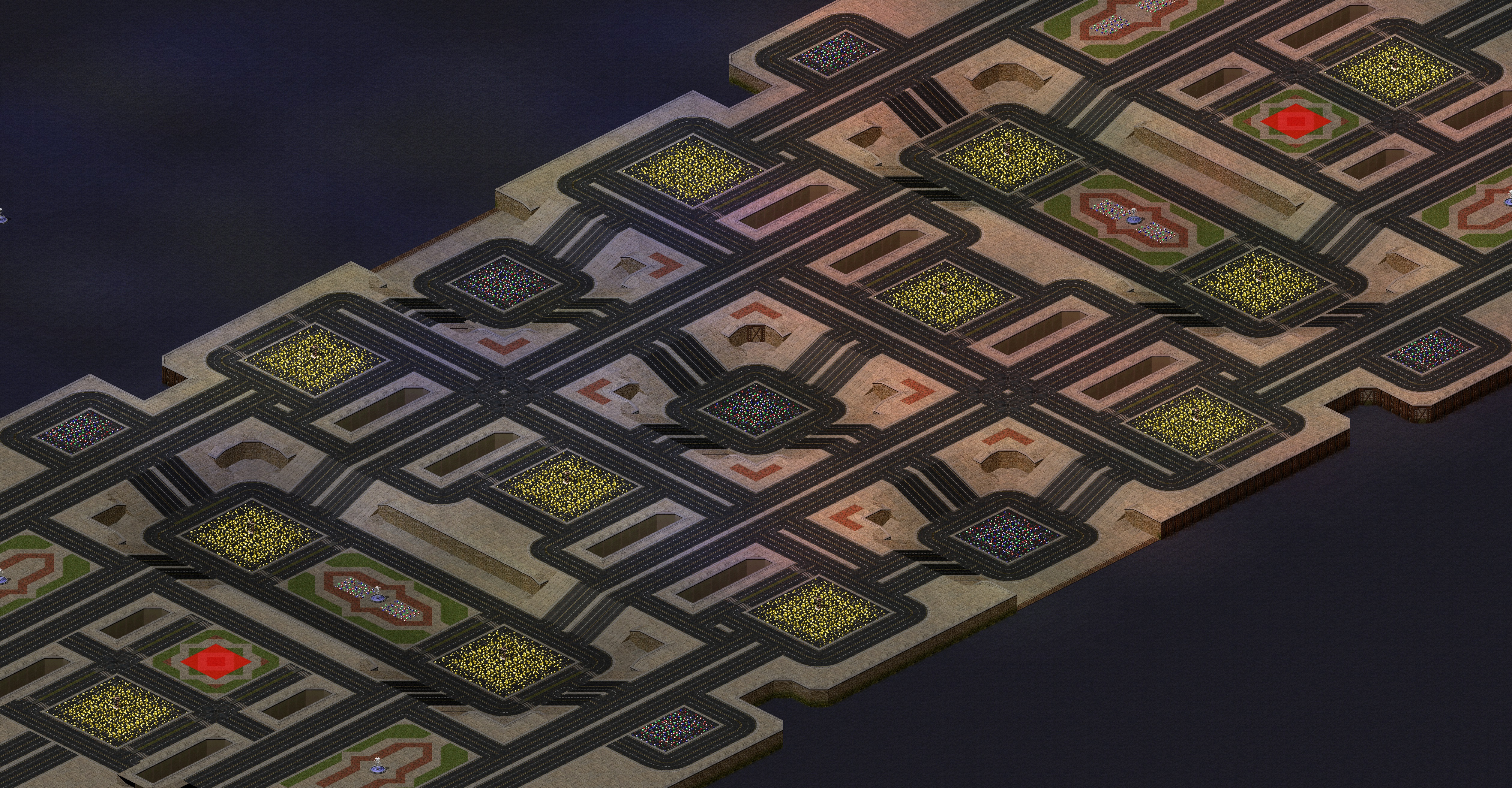 Rendered map: city