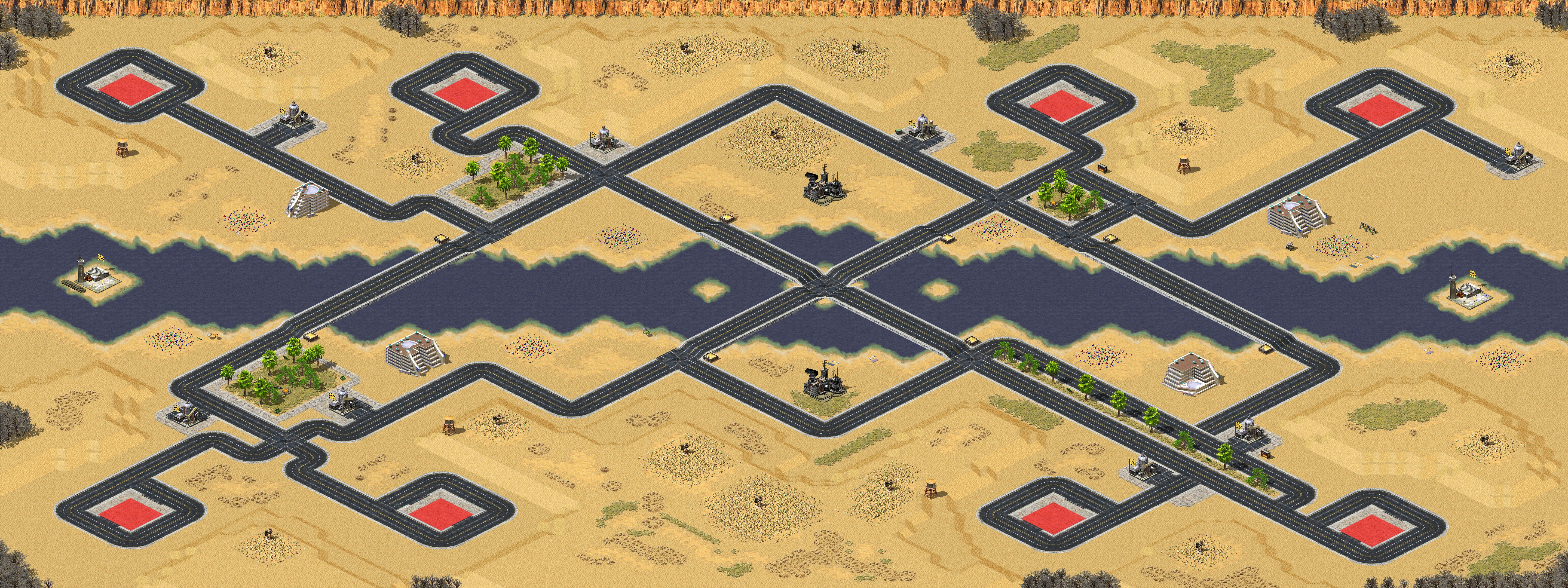 Rendered map: Desert Strike by Murphy v1.0