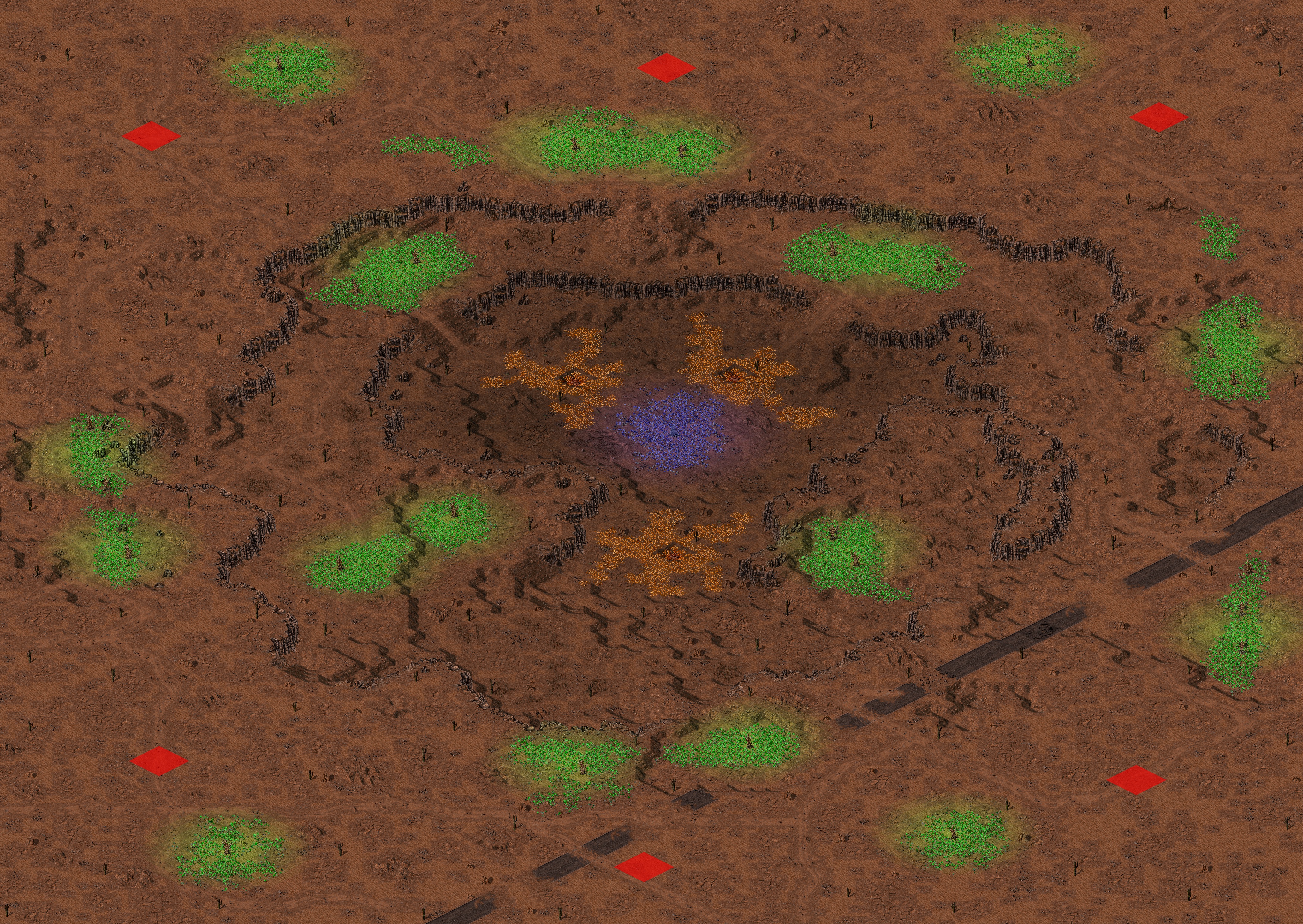 Rendered map: Hecksagon