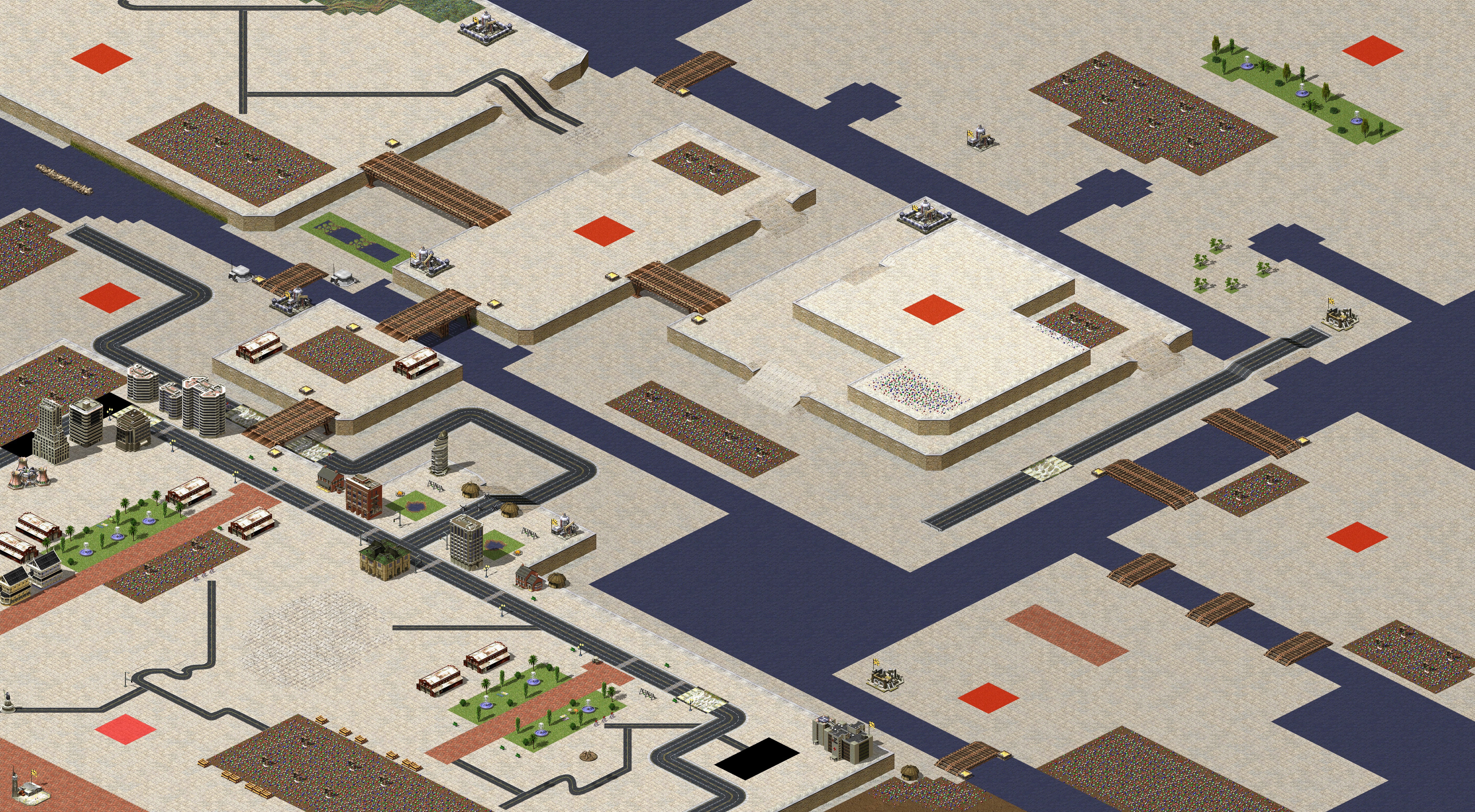 Rendered map: 8人小村对战
