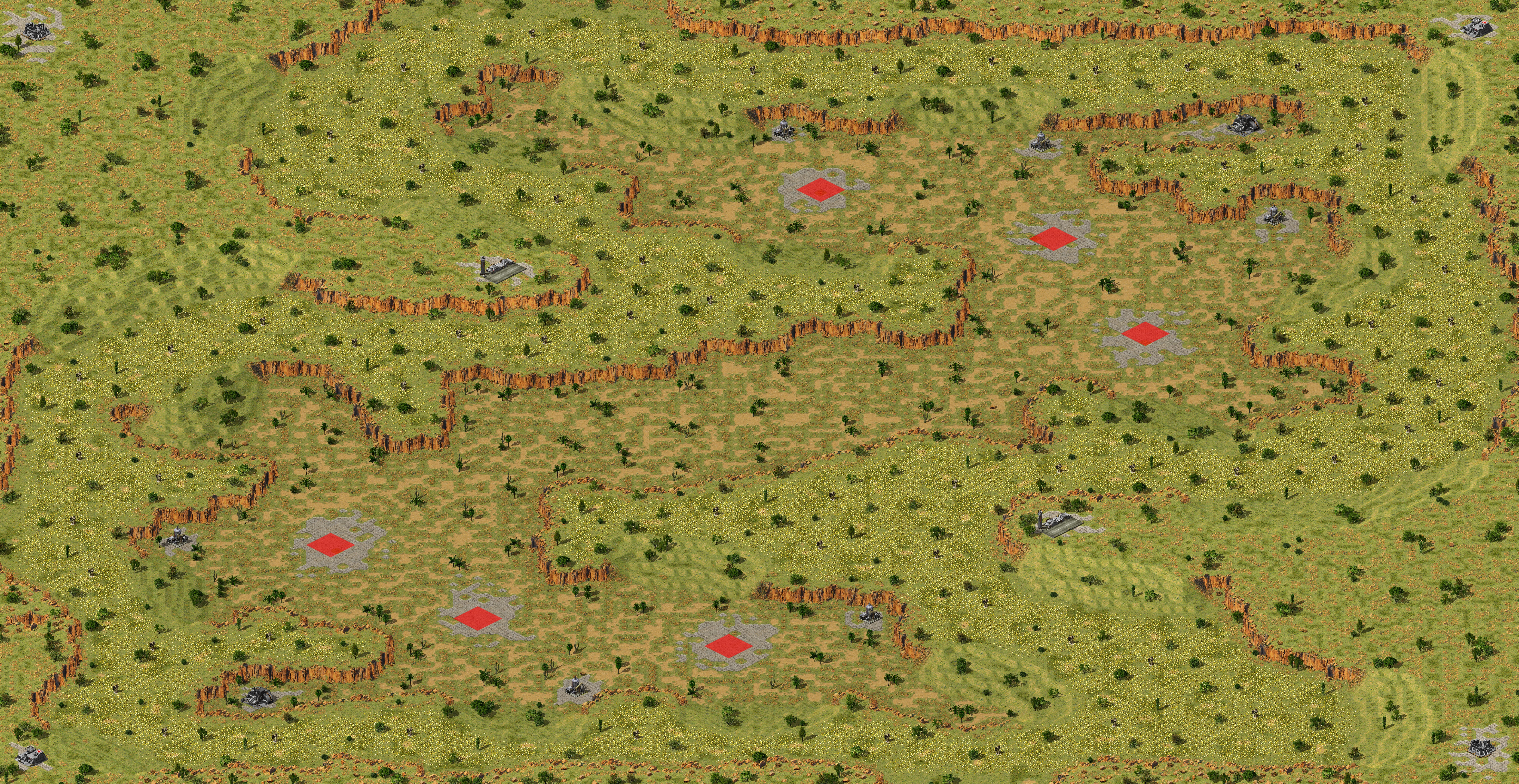 Rendered map: Gold and Glory