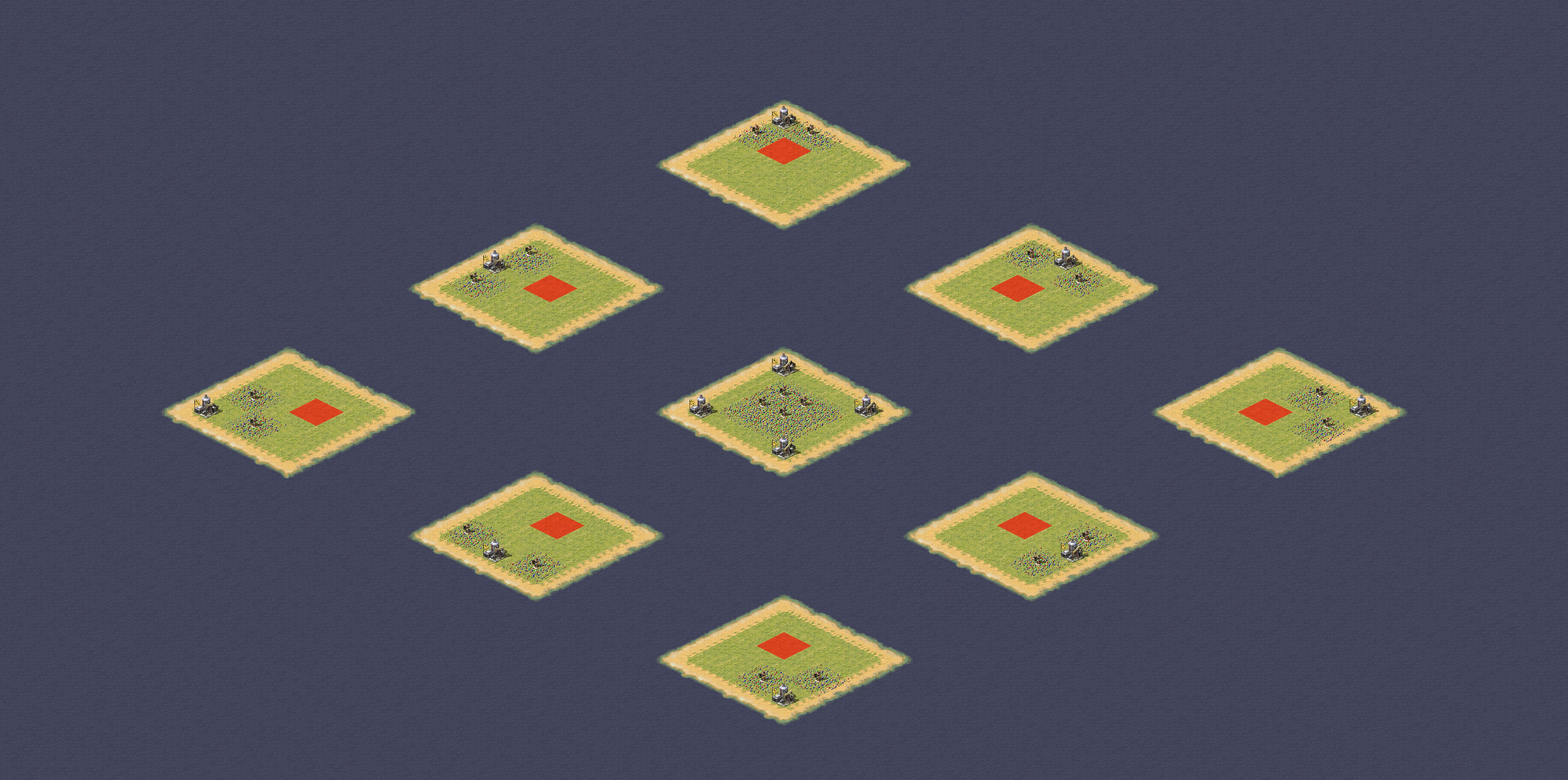 Rendered map: Nine Grid Naval Battle