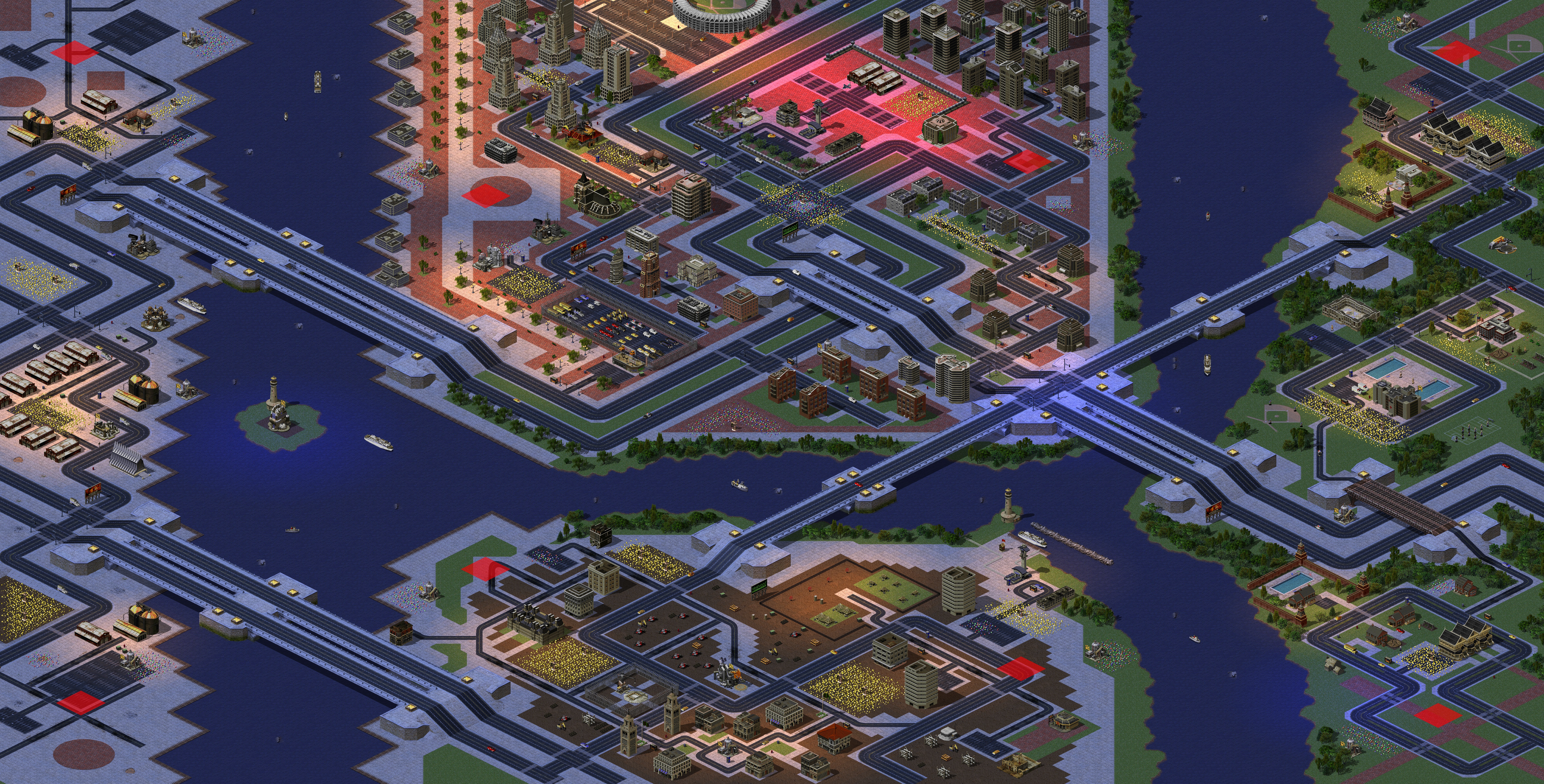 Rendered map: Pollution City