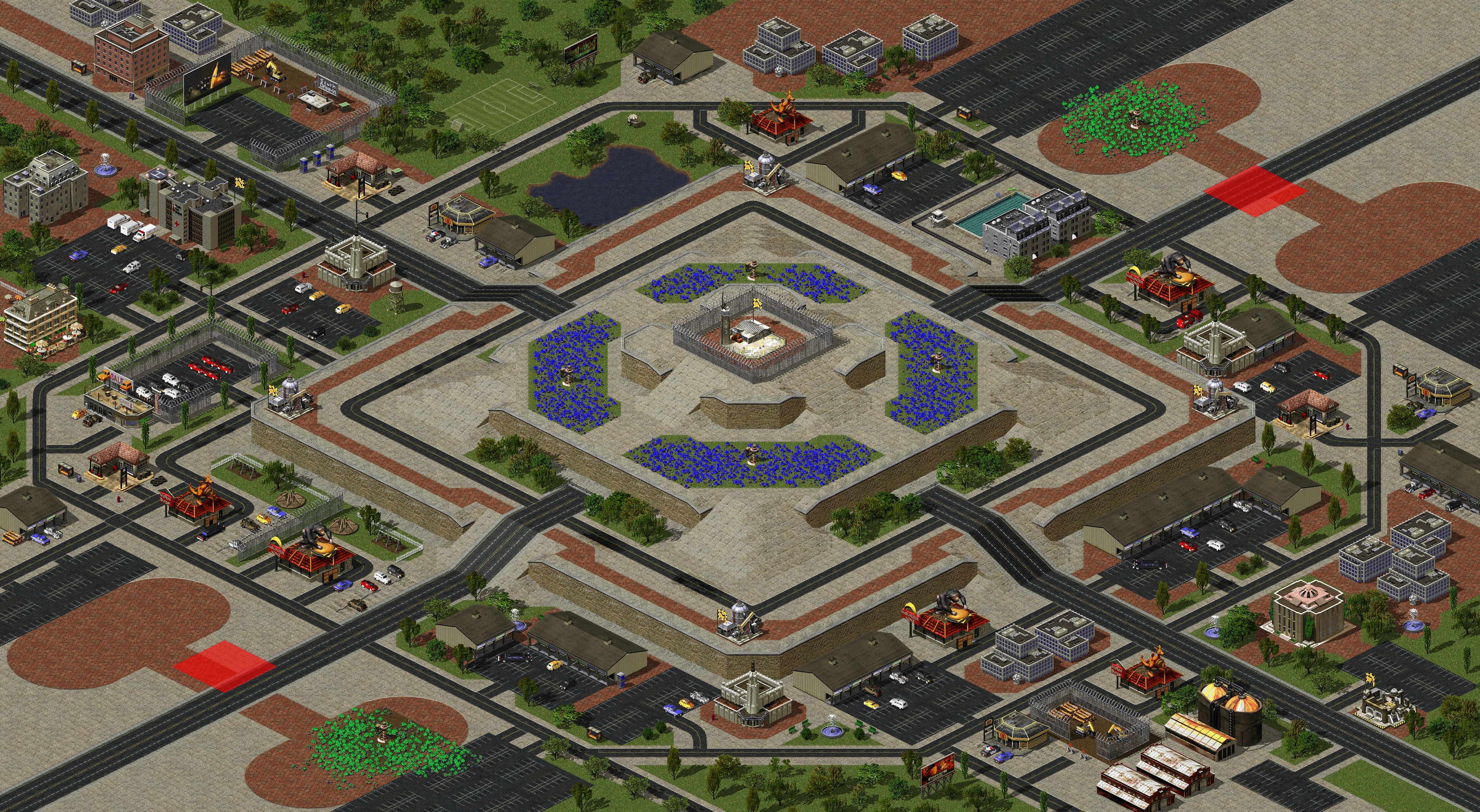 Rendered map: (2) A Hill Between