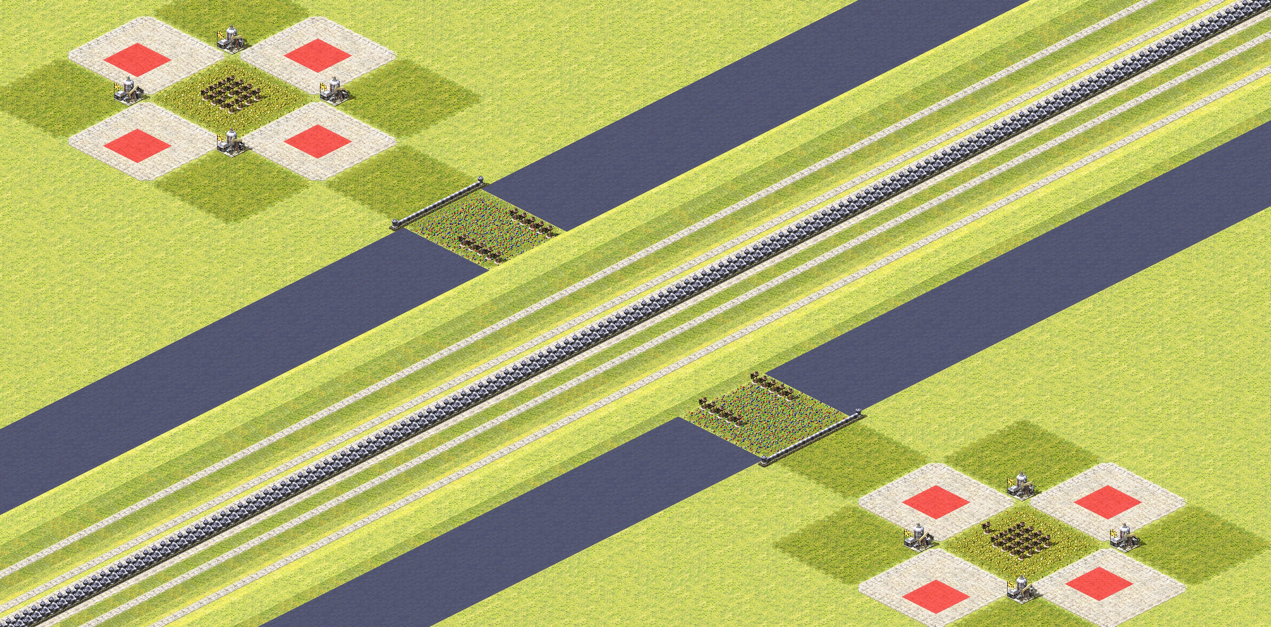 Rendered map: Bumpy Road 4v4 (Poor 4v4)