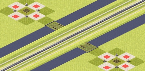 Rendered preview of Bumpy Road 4v4 (Poor 4v4)