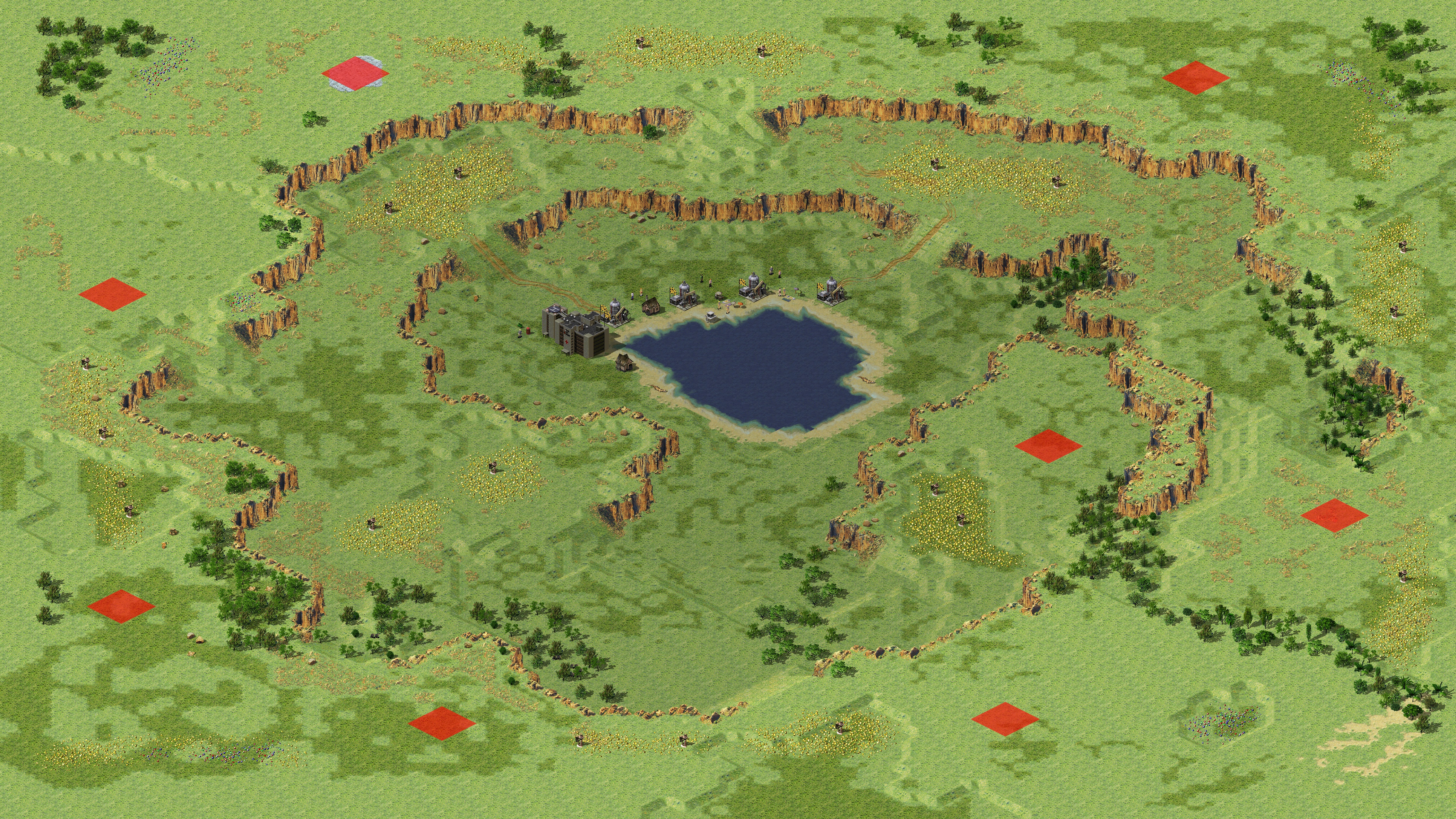 Rendered map: Clear Water Land