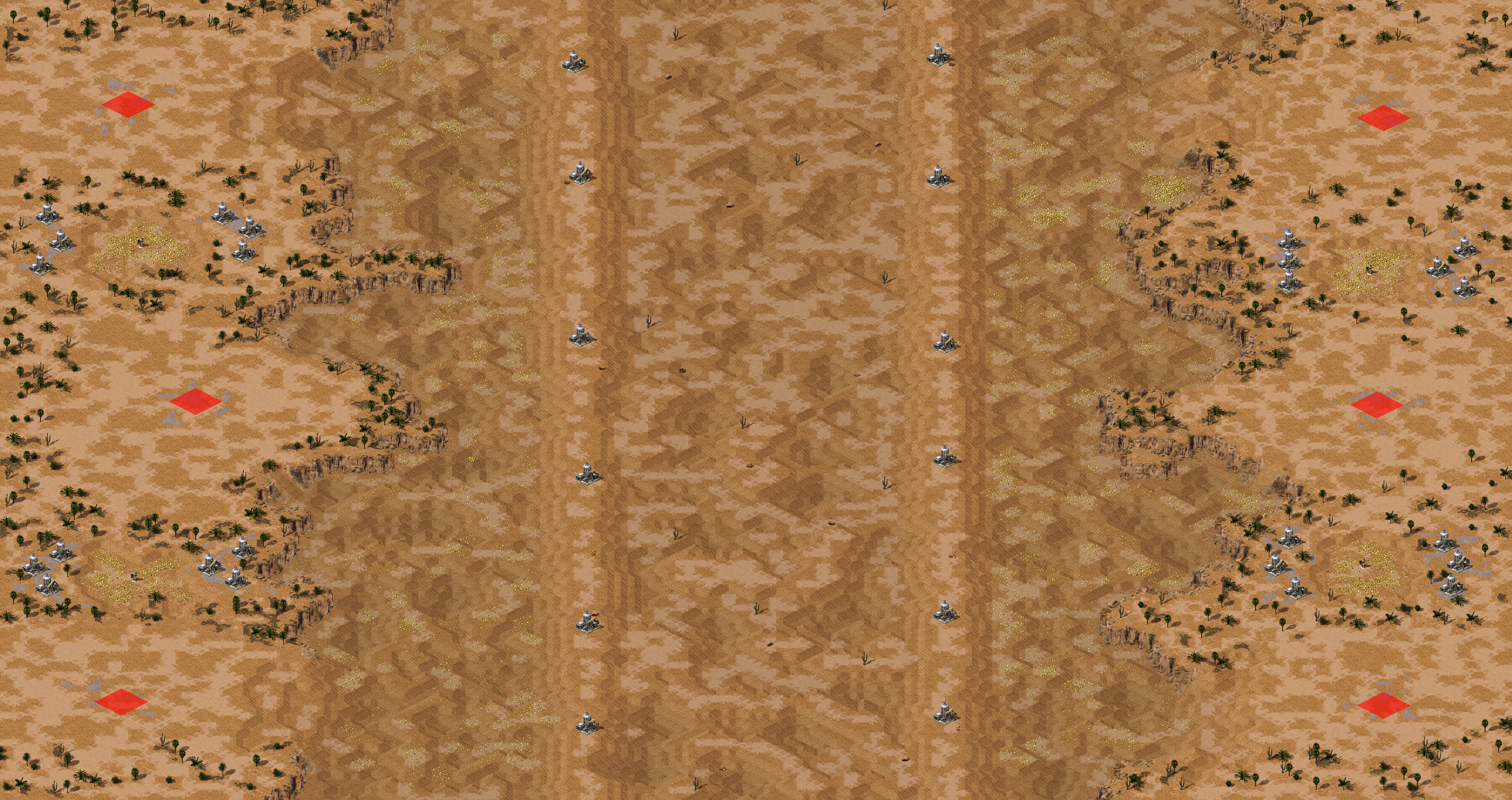 Rendered map: Battle for Dune