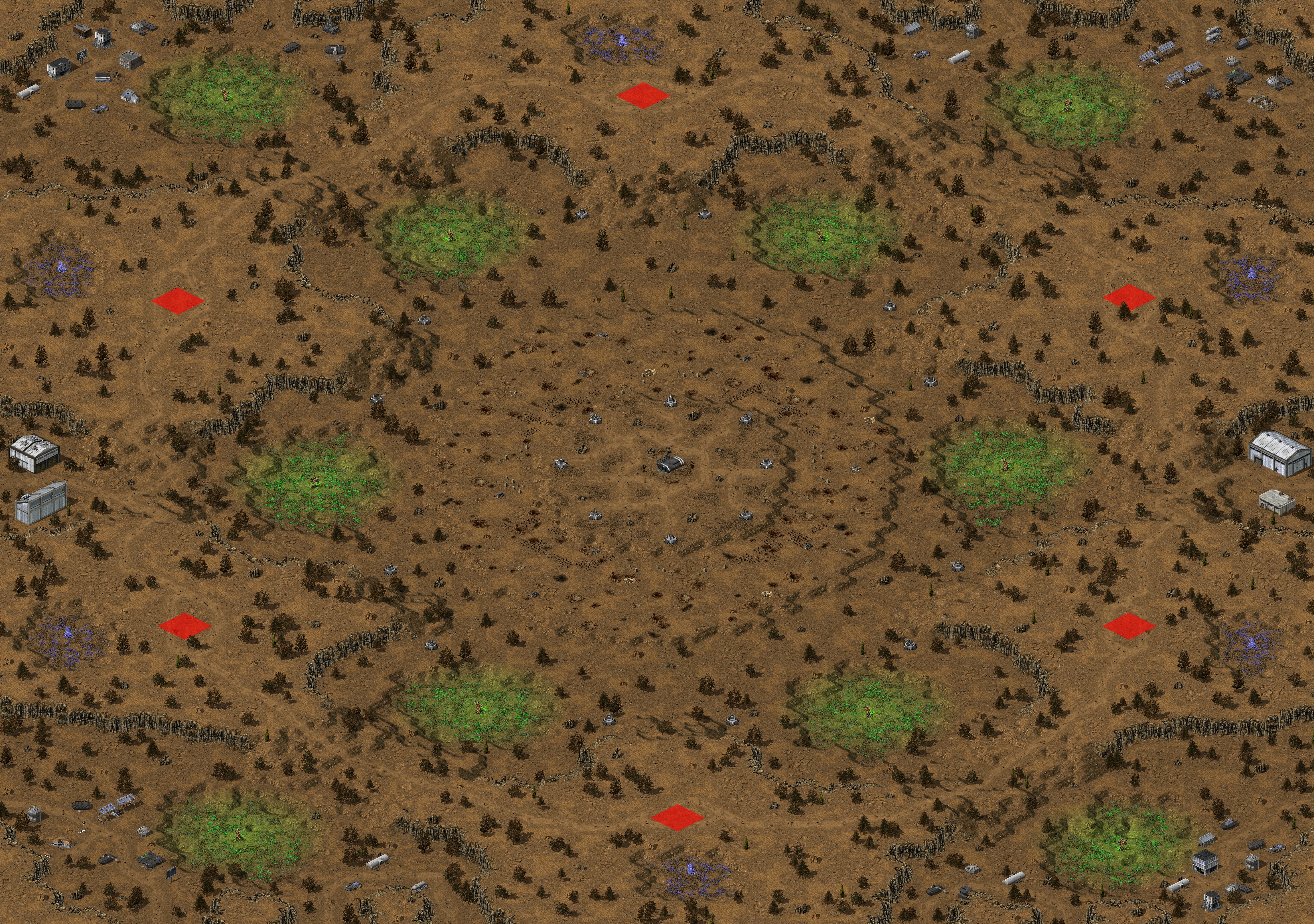 Rendered map: The Triple "S"