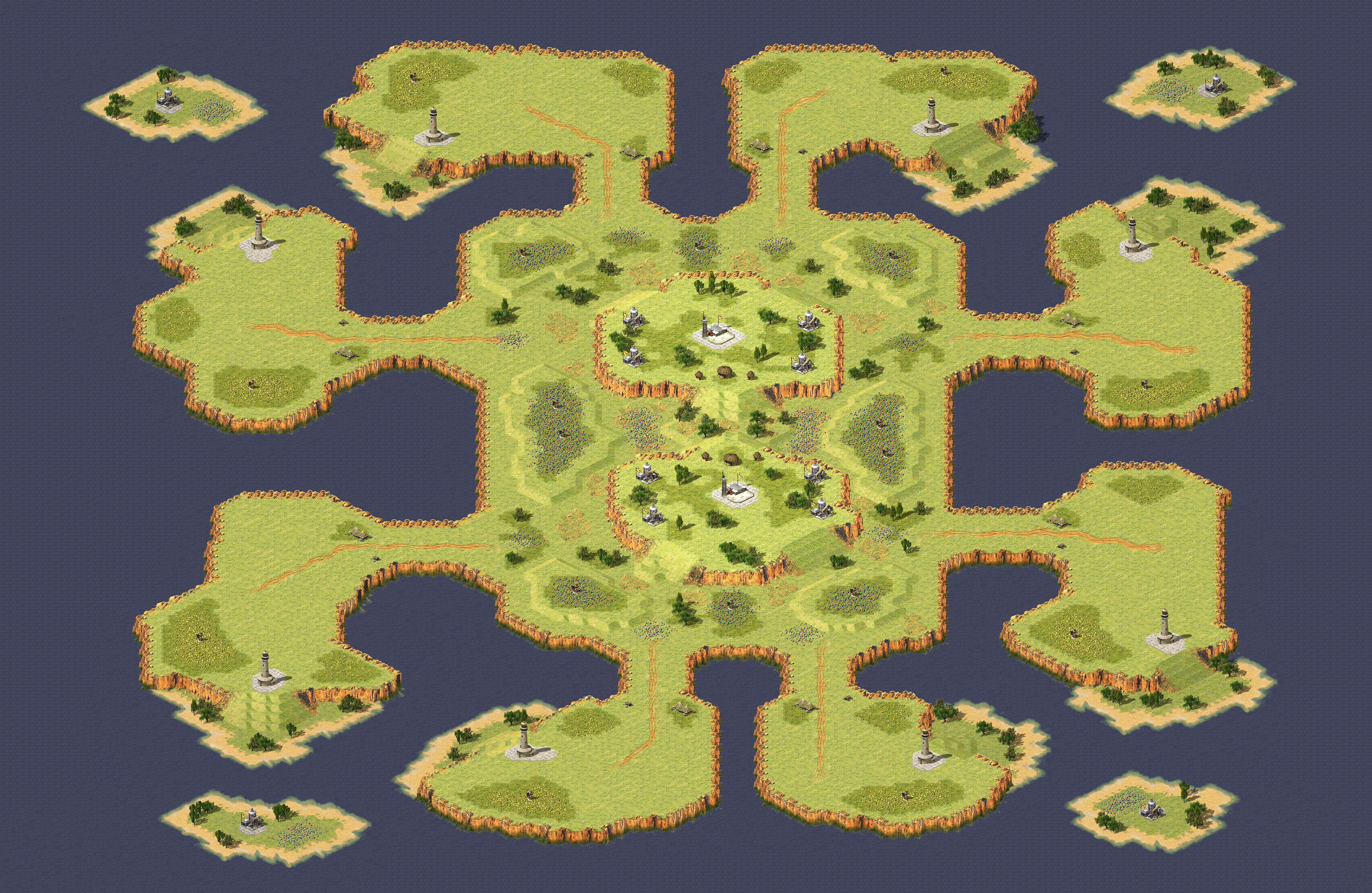Rendered map: Pattern Of Islands =Snake811=