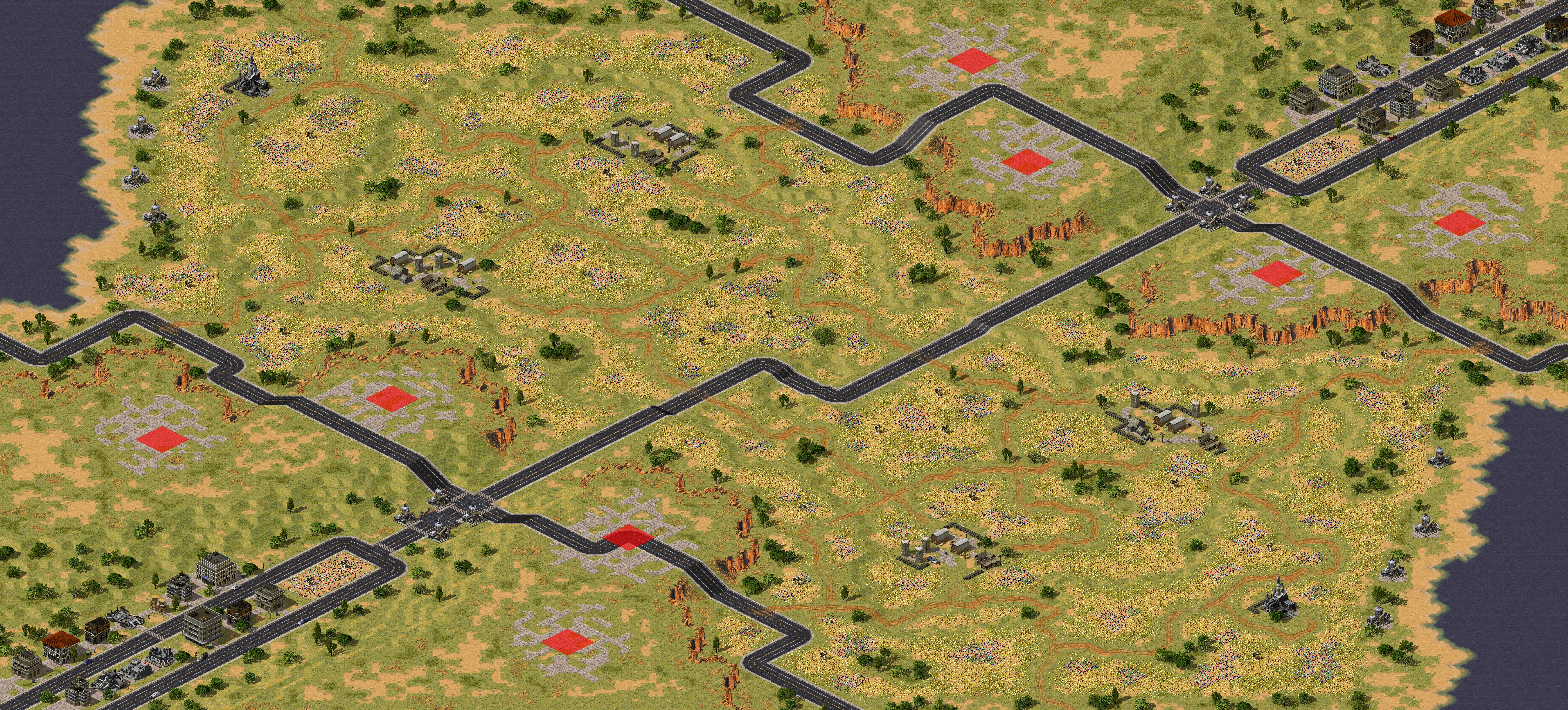 Rendered map: Miners in the Sun