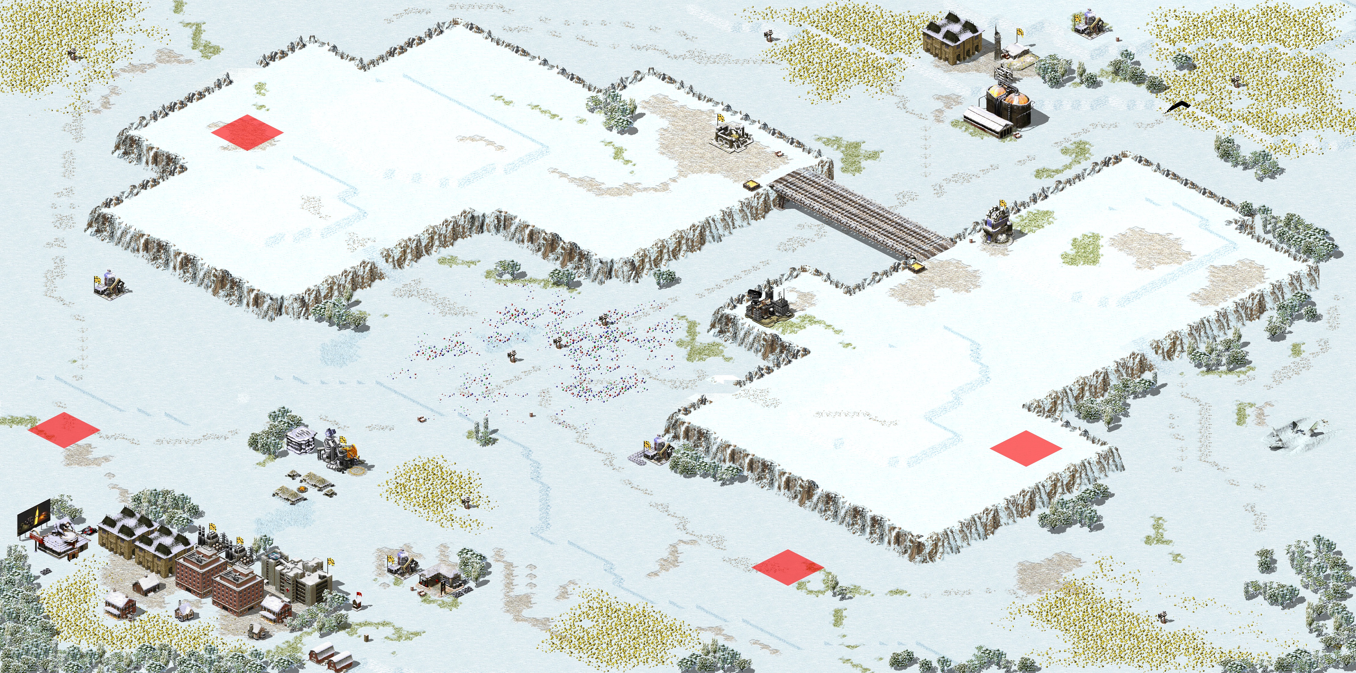 Rendered map: Twin Snow Peaks