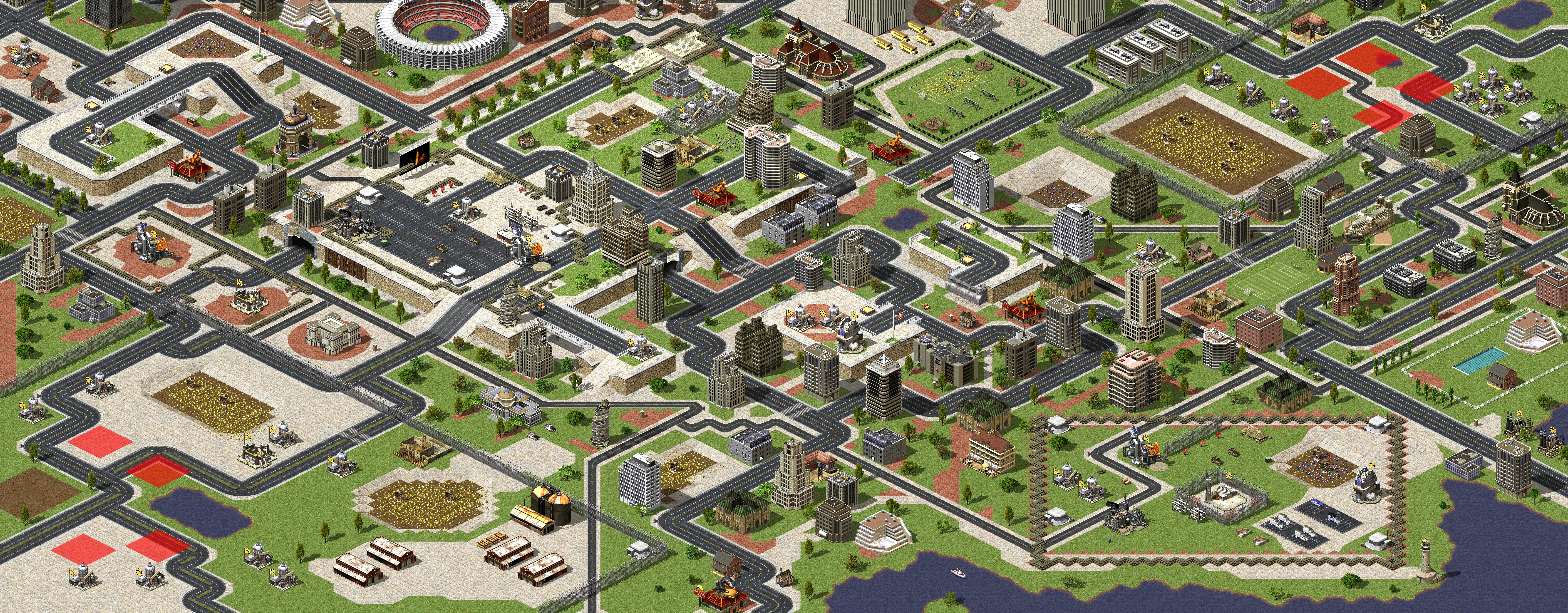 Rendered map: City 4v4