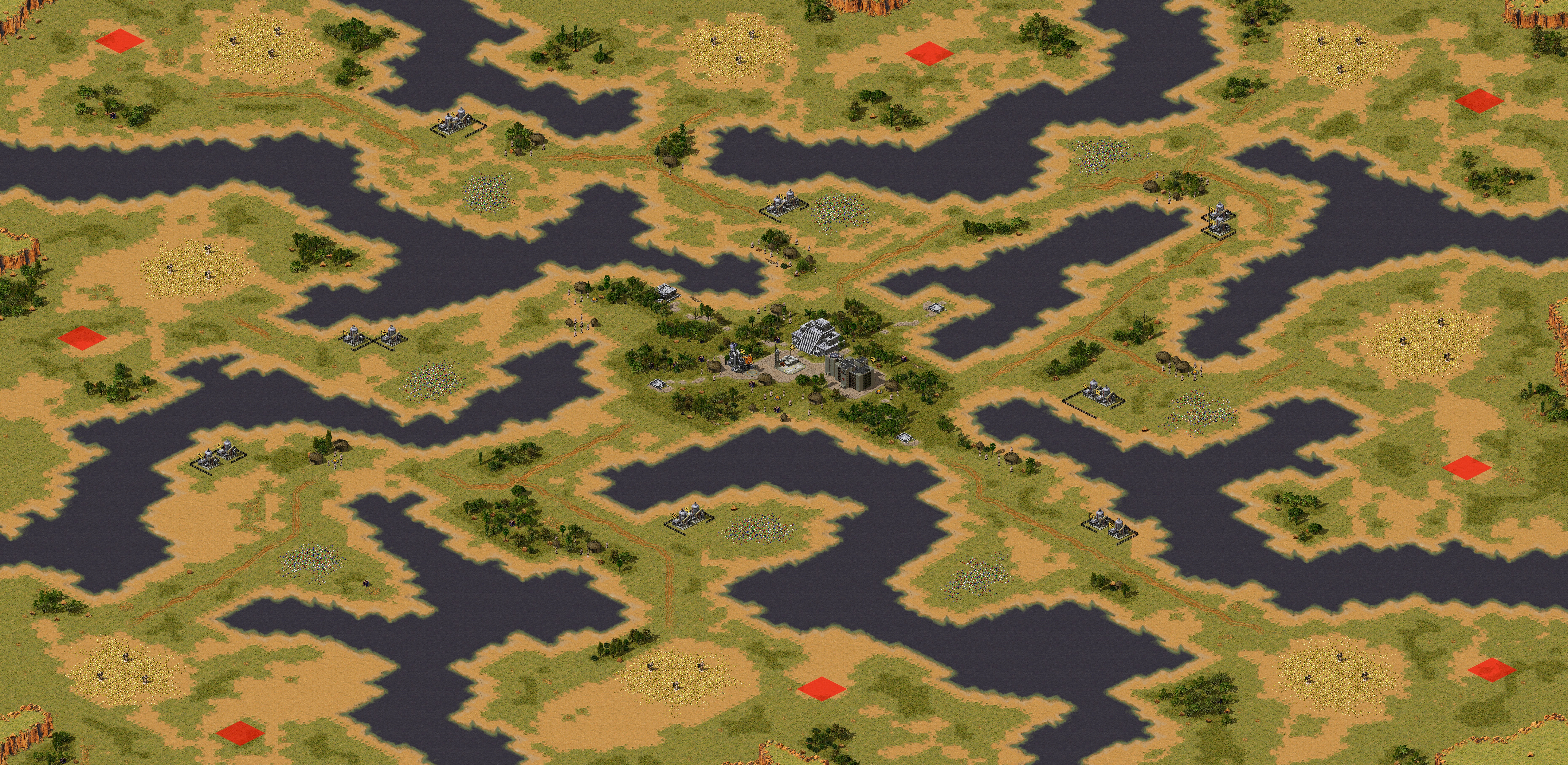 Rendered map: Octopus Maya