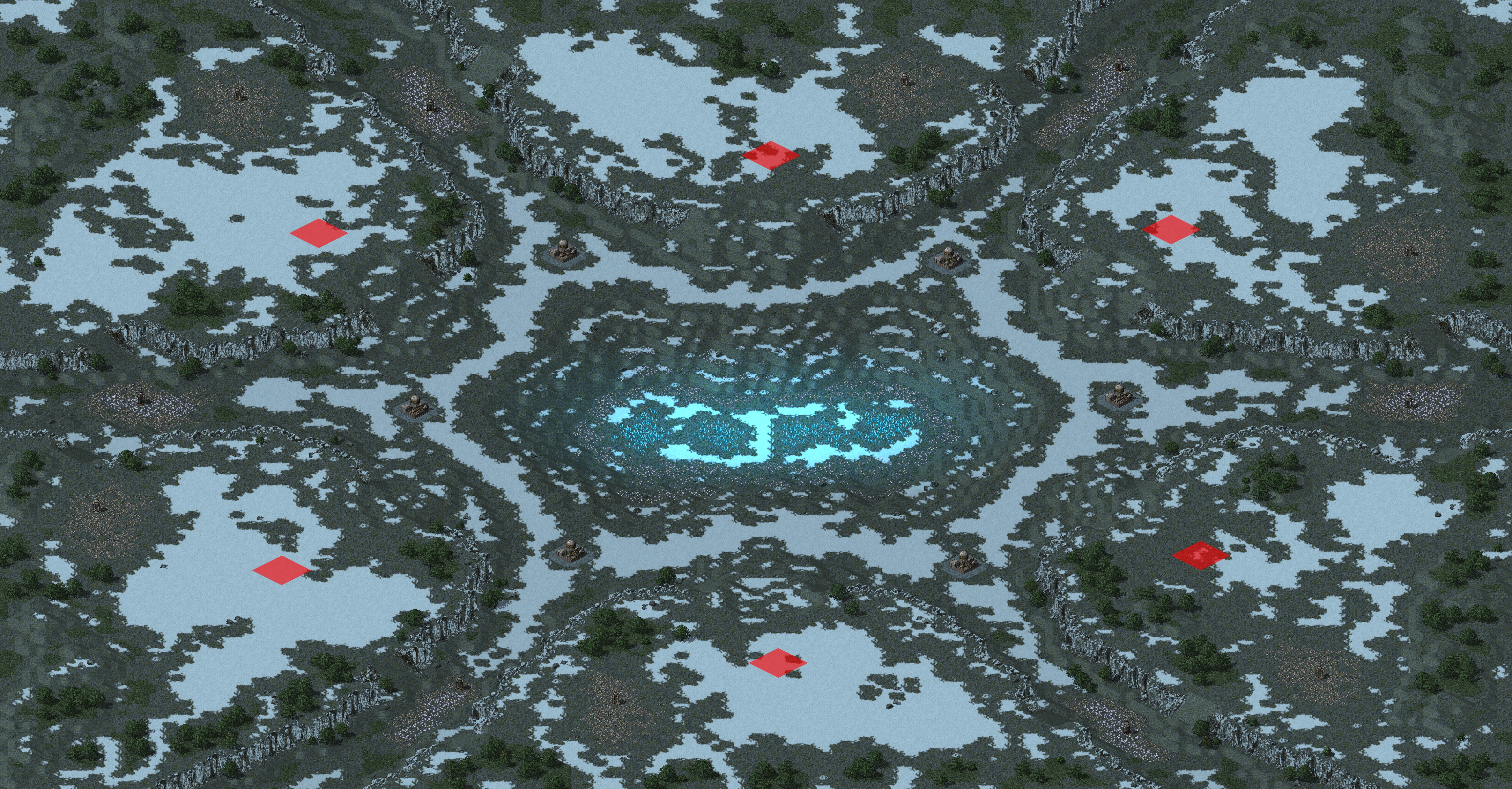 Rendered map: Ice Age