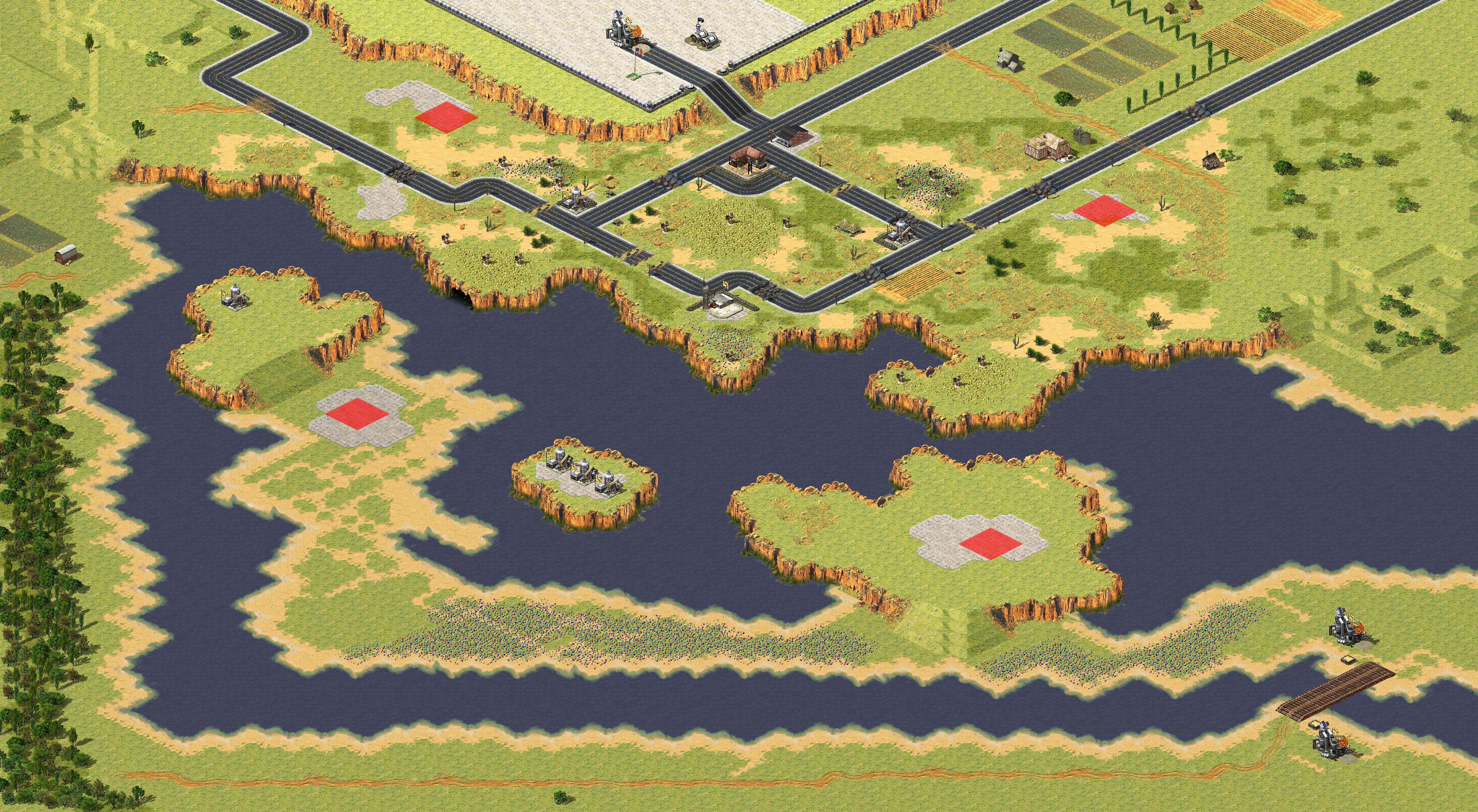 Rendered map: Crisscross Zone