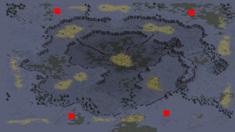 Rendered preview of Dark Gold Snowy Field