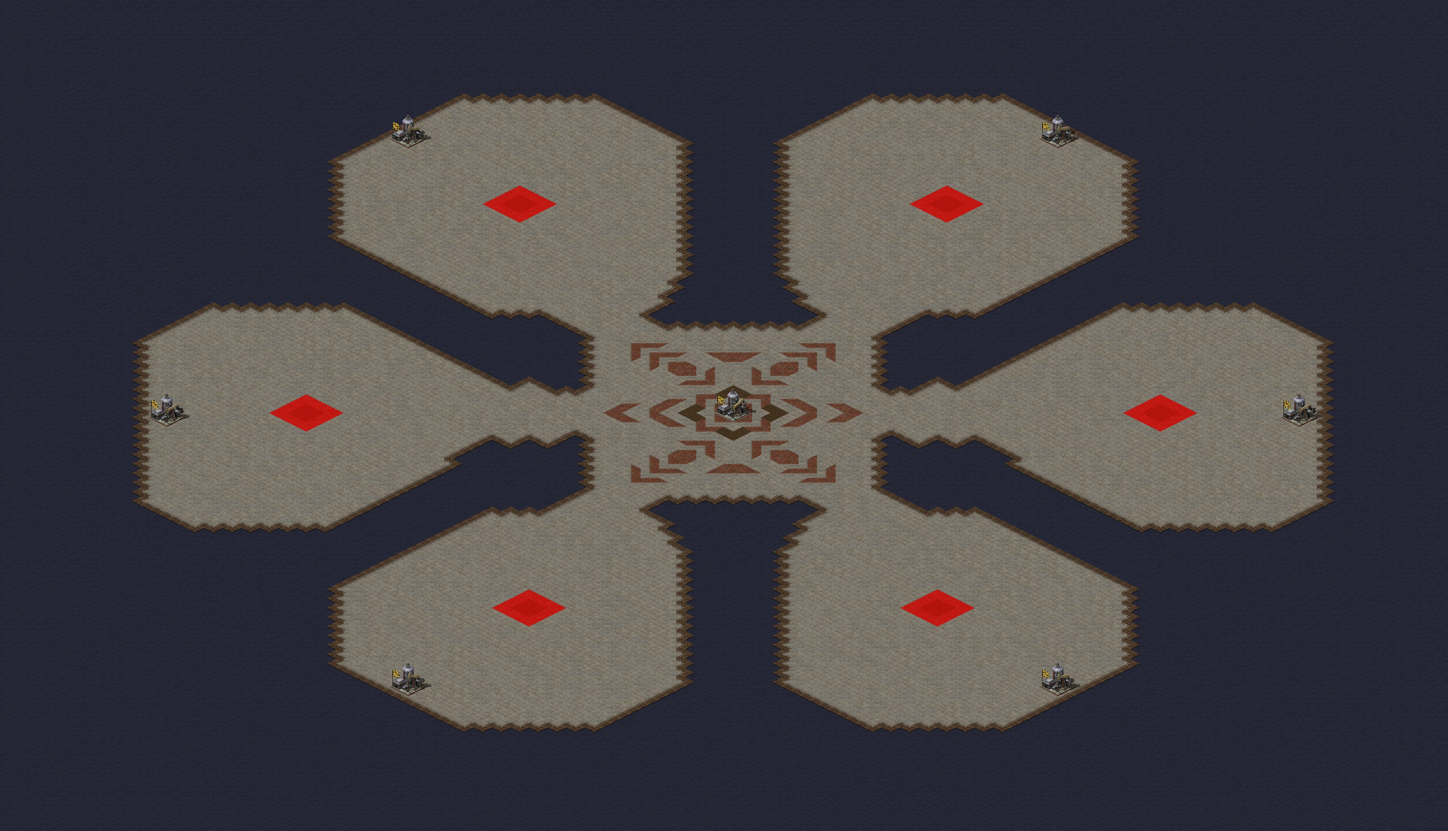 Rendered map: [6] Multi MCV & Oil in Corners