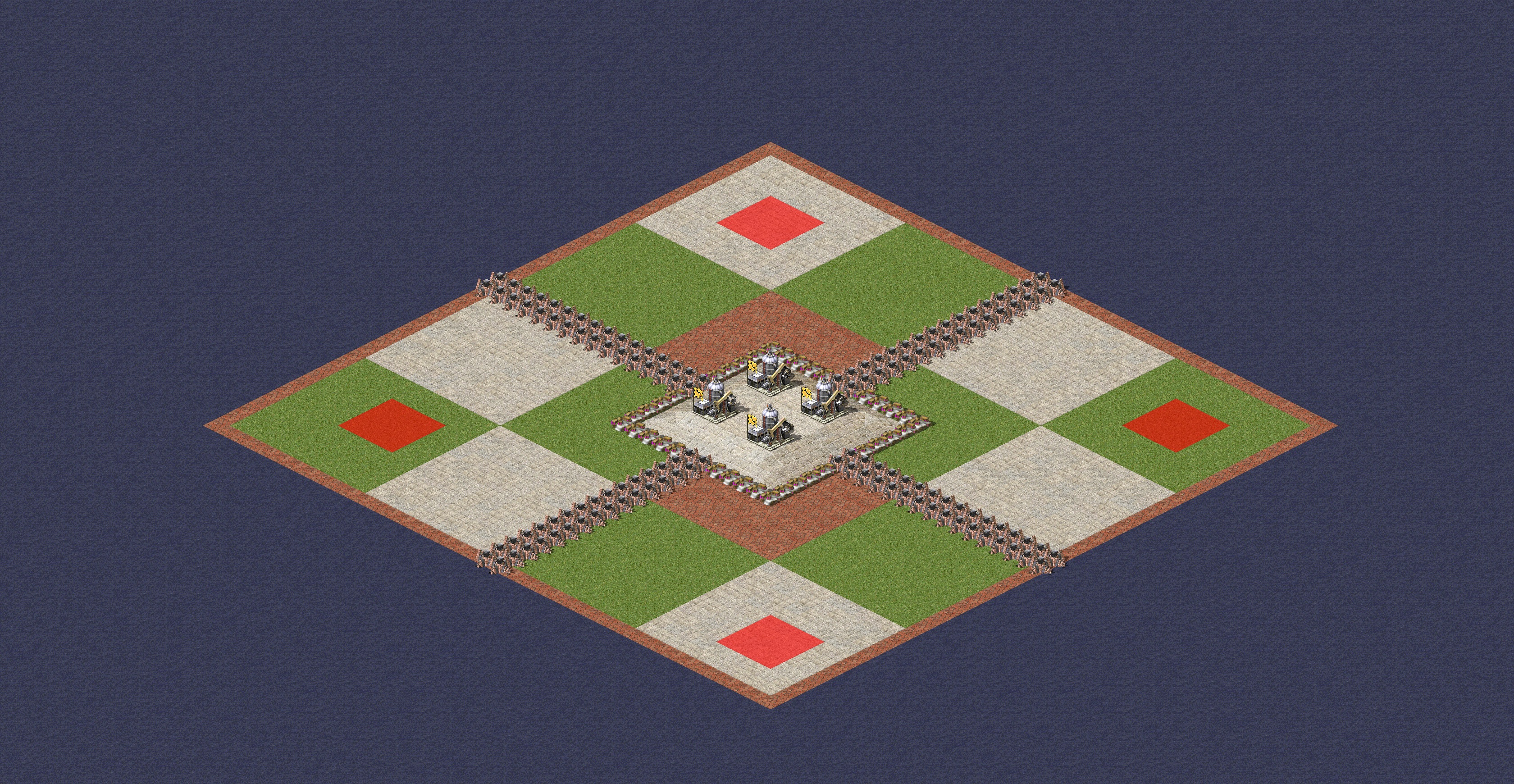 Rendered map: Land Conflict (4v4)