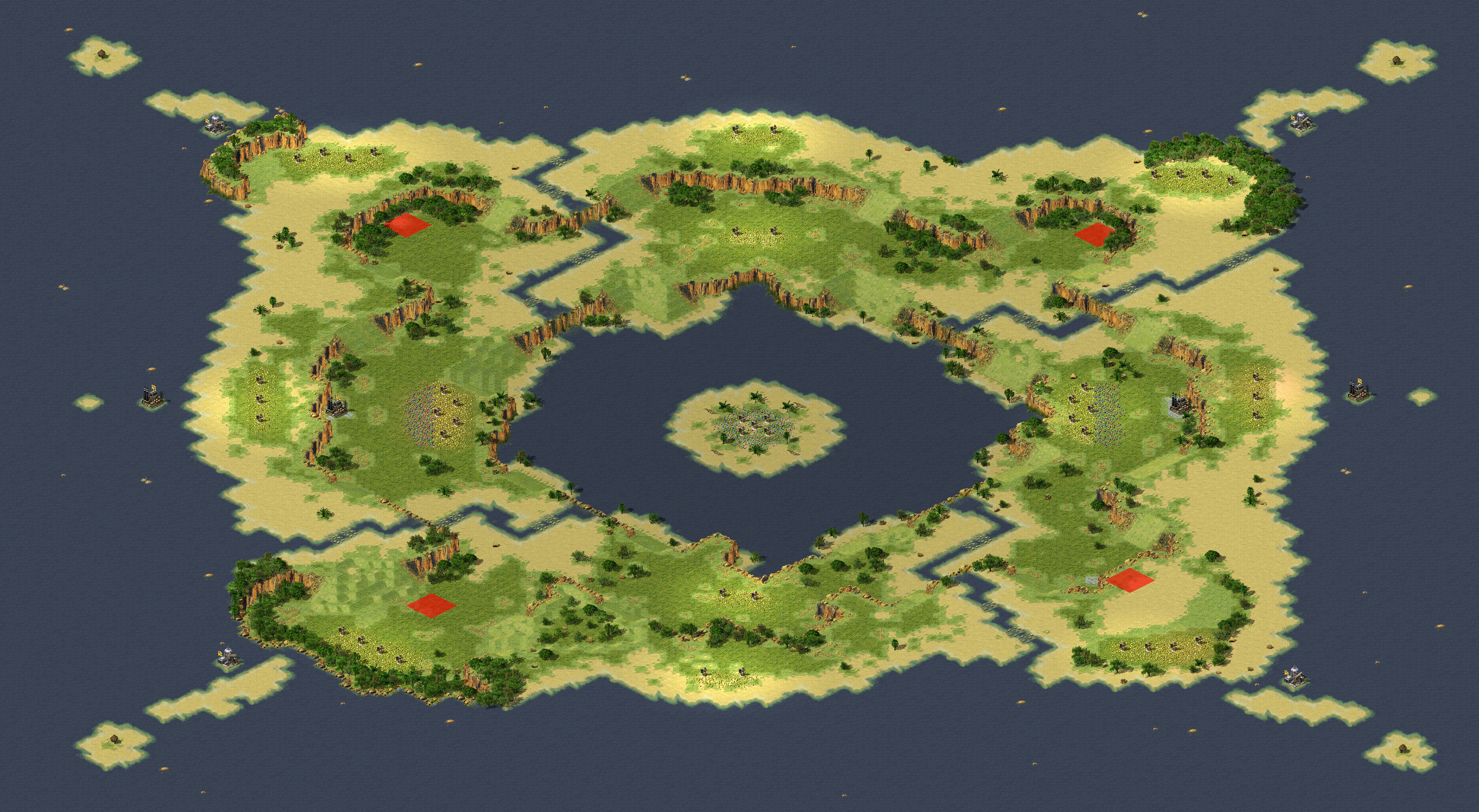 Rendered map: 沙摩西岛LE-尤复天梯