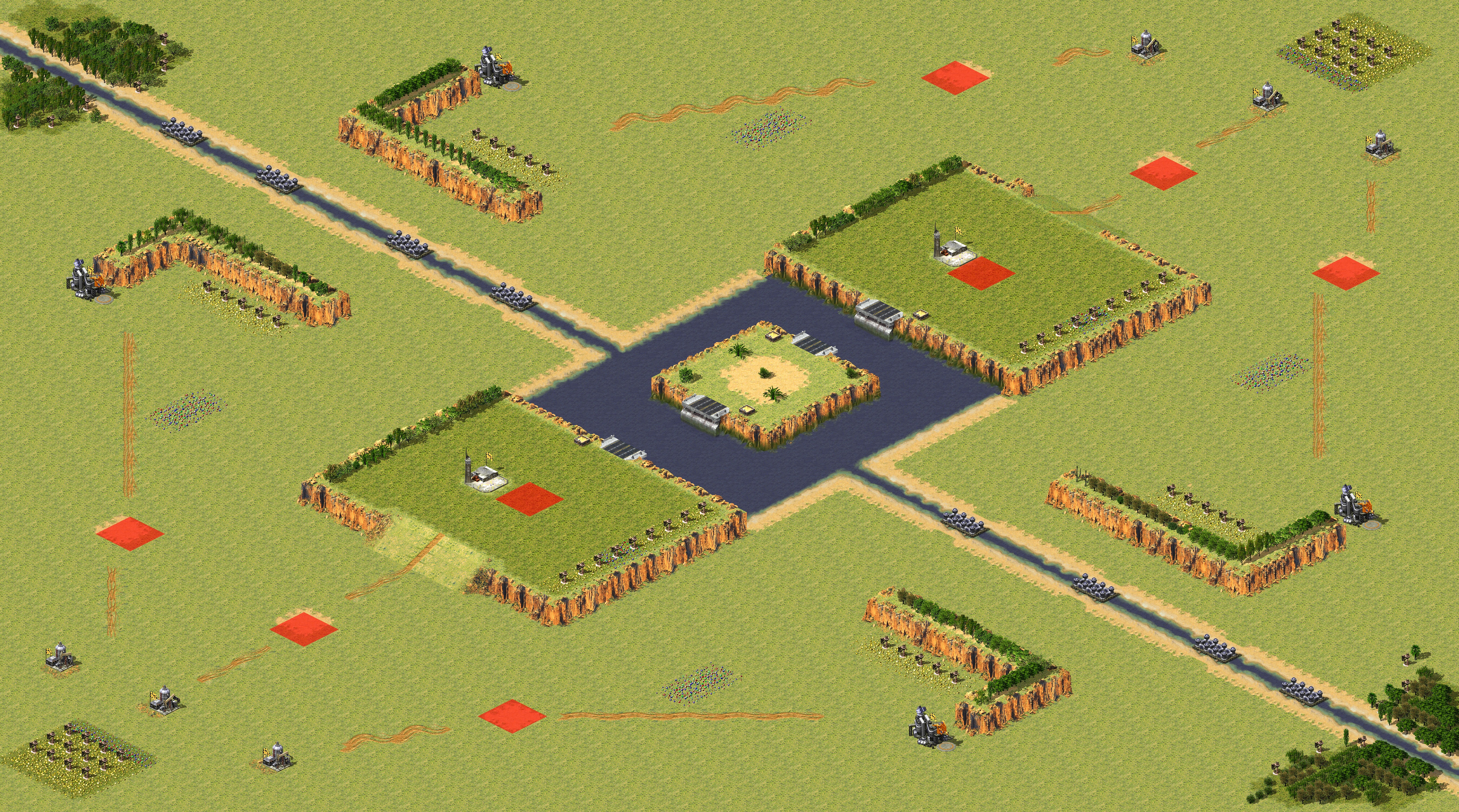 Rendered map: Full Tech 4v4