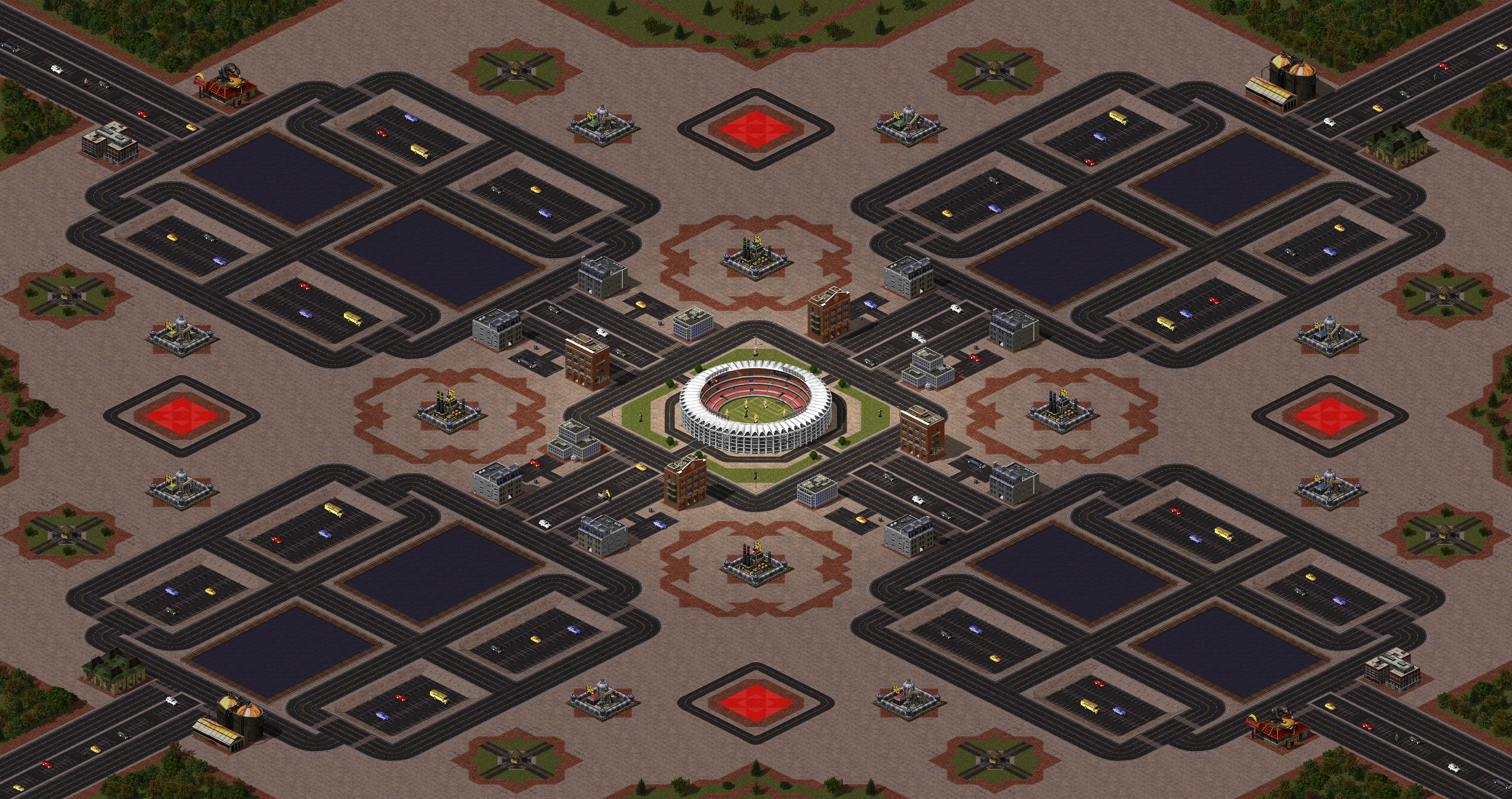 Rendered map: Stadium of Marcana