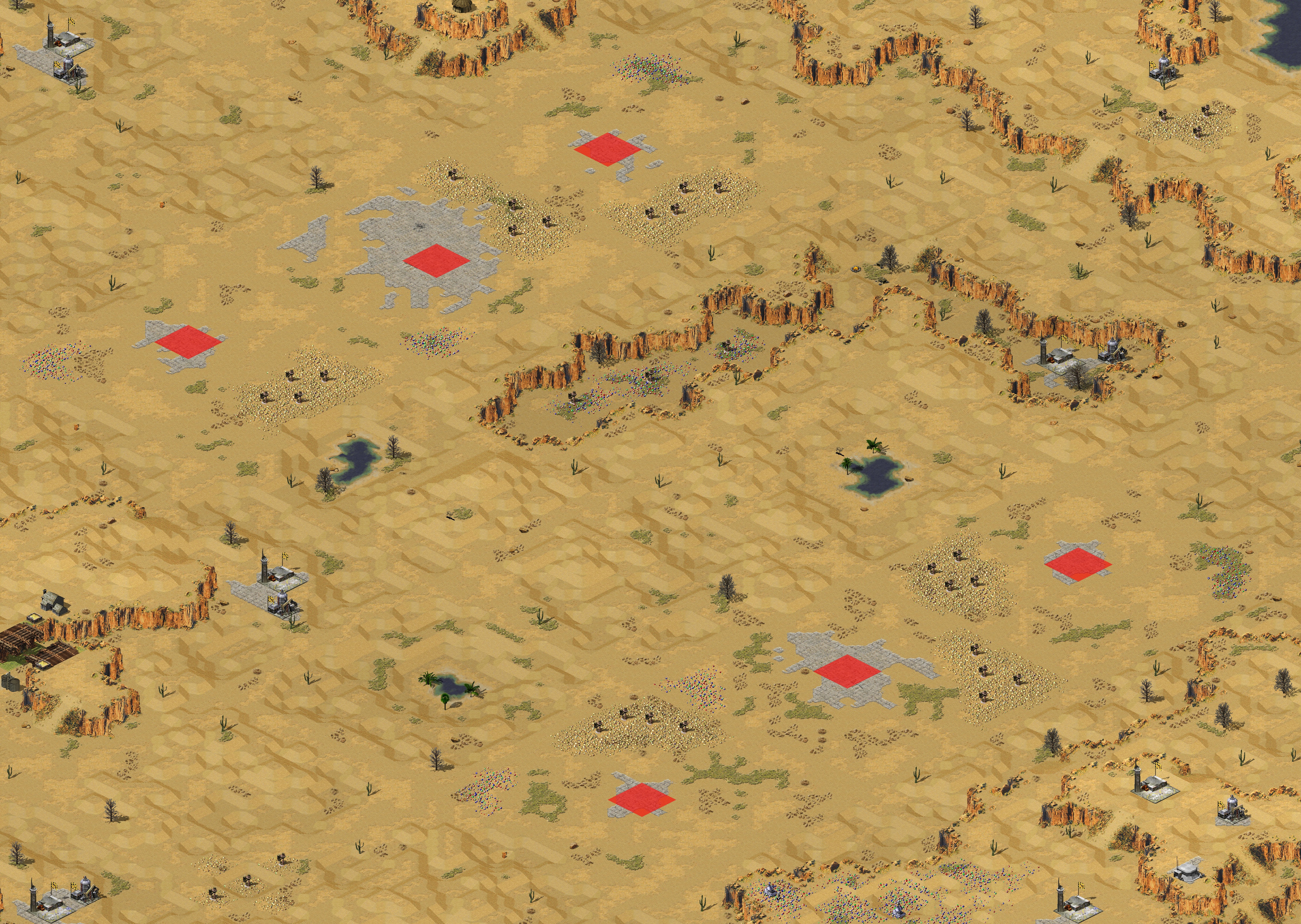 Rendered map: Desert Canyon Forbidden Zone